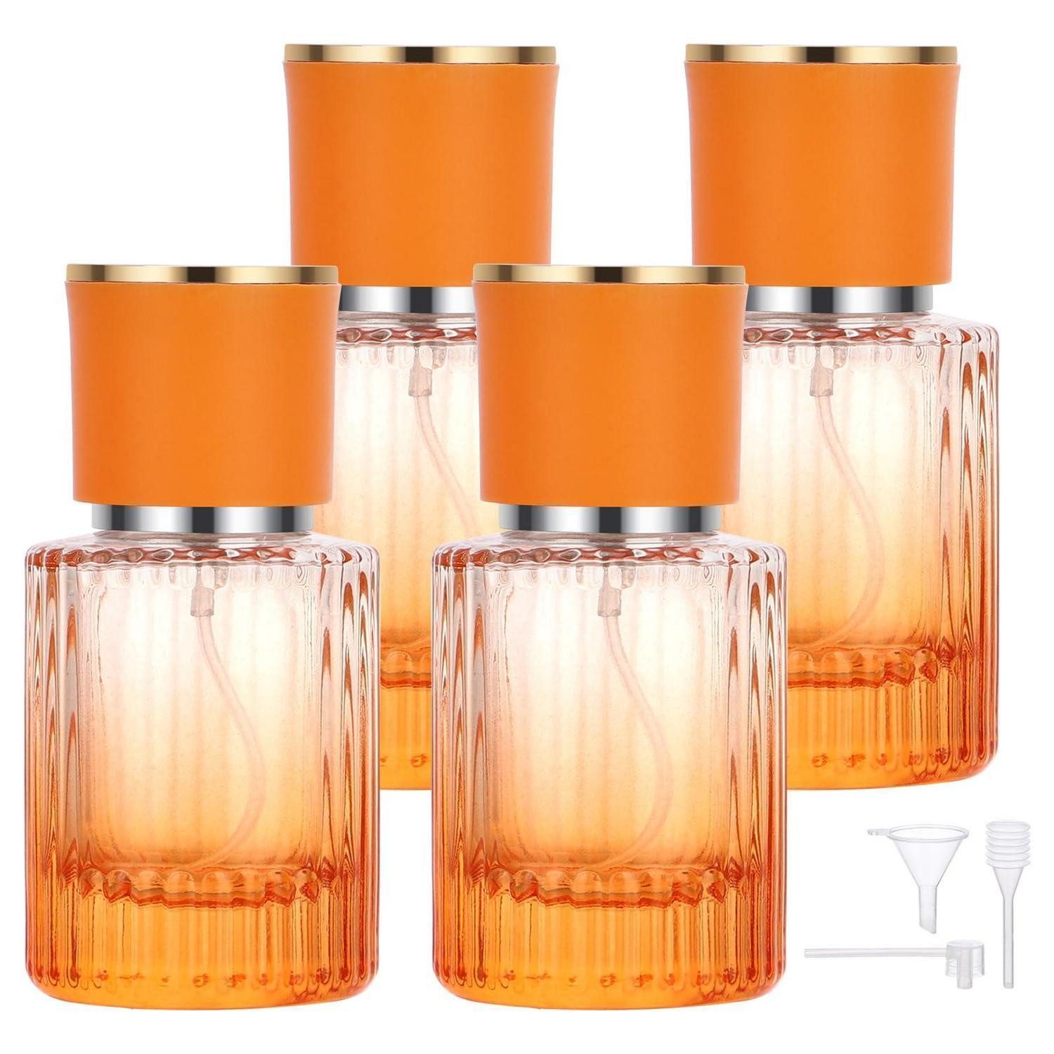 LuxusKollektion Parfümzerstäuber Parfümzerstäuber 30ml Set Farbverlauf Orange (4 St)