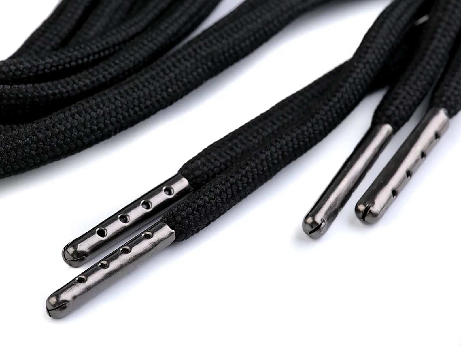 maDDma Schnürsenkel 2 x 130cm Schnürsenkel rund mit Endstücken Rundsenkel Ø5mm, creme