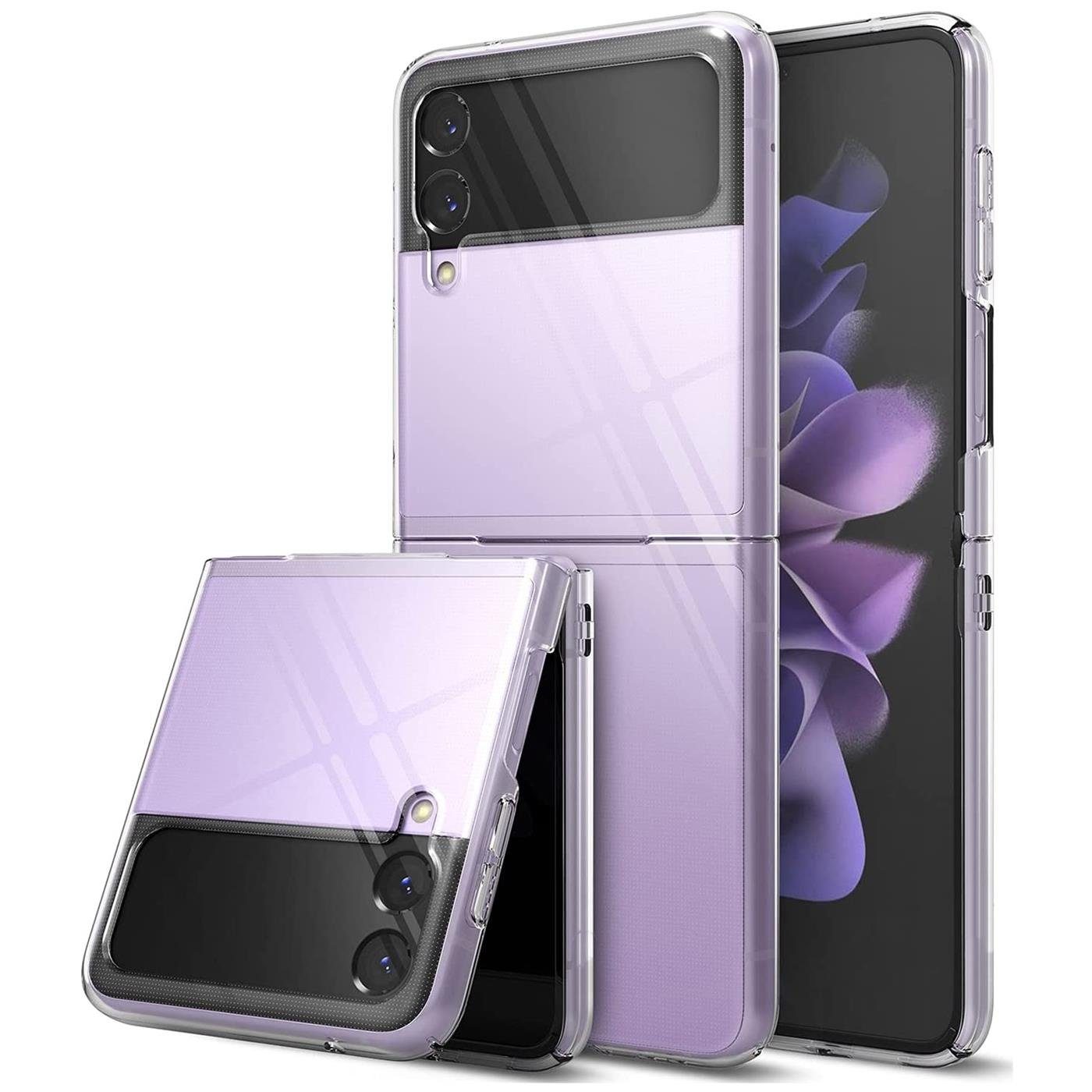 CoolGadget Handyhülle Silikon Handy Hülle Slim für Samsung Galaxy Z FLIP 3 6,7 Zoll, dünne TPU Schutzhülle Case in transparent / durchsichtig