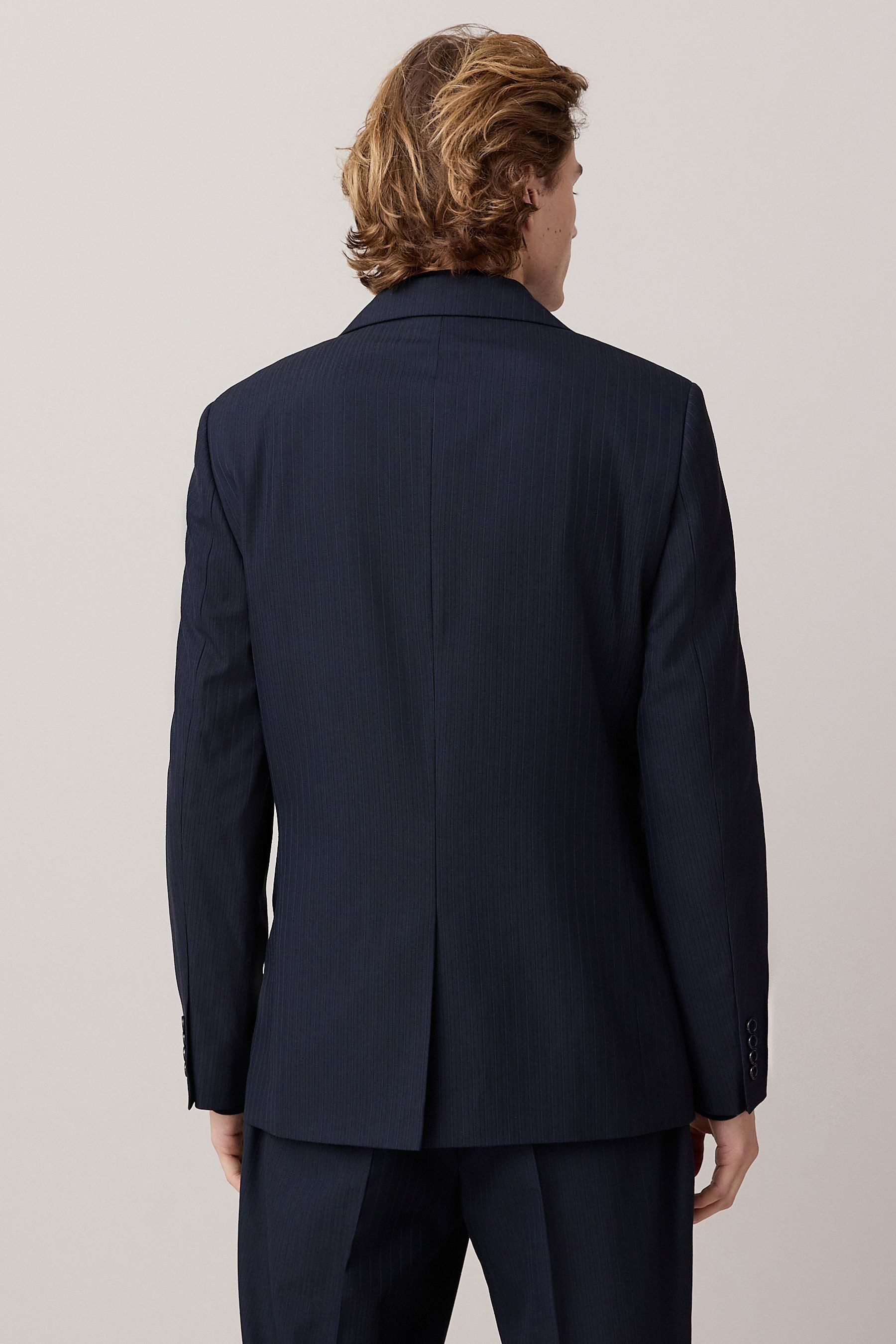 Next Sakko Zweireihiges Sakko mit Streifen (1-tlg) günstig online kaufen