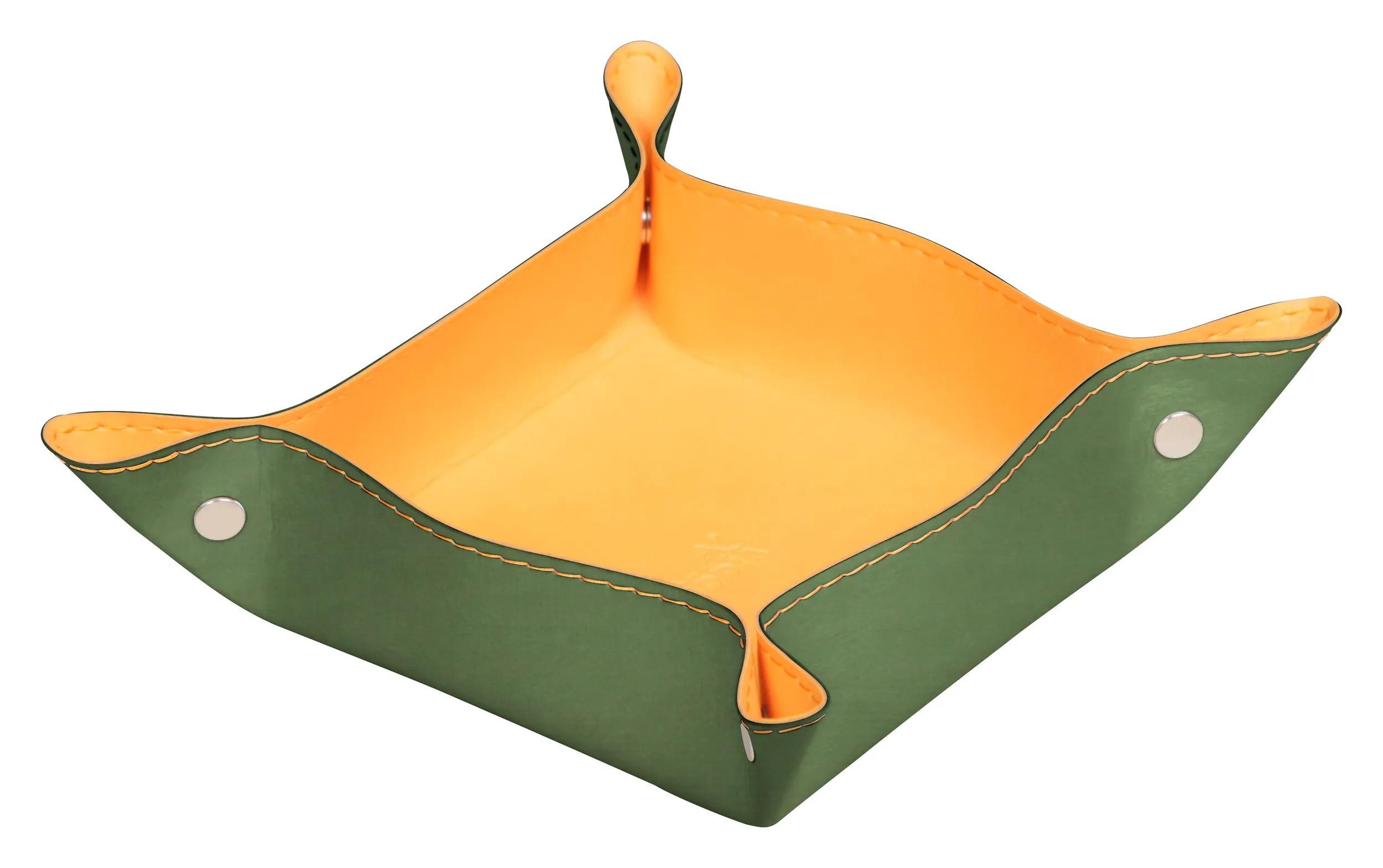 Rhodia Notizheft 2x Taschenleerer aus Kunstleder, 12x12x4,5cm - Salbeigrün 194591C, Taschenleerer