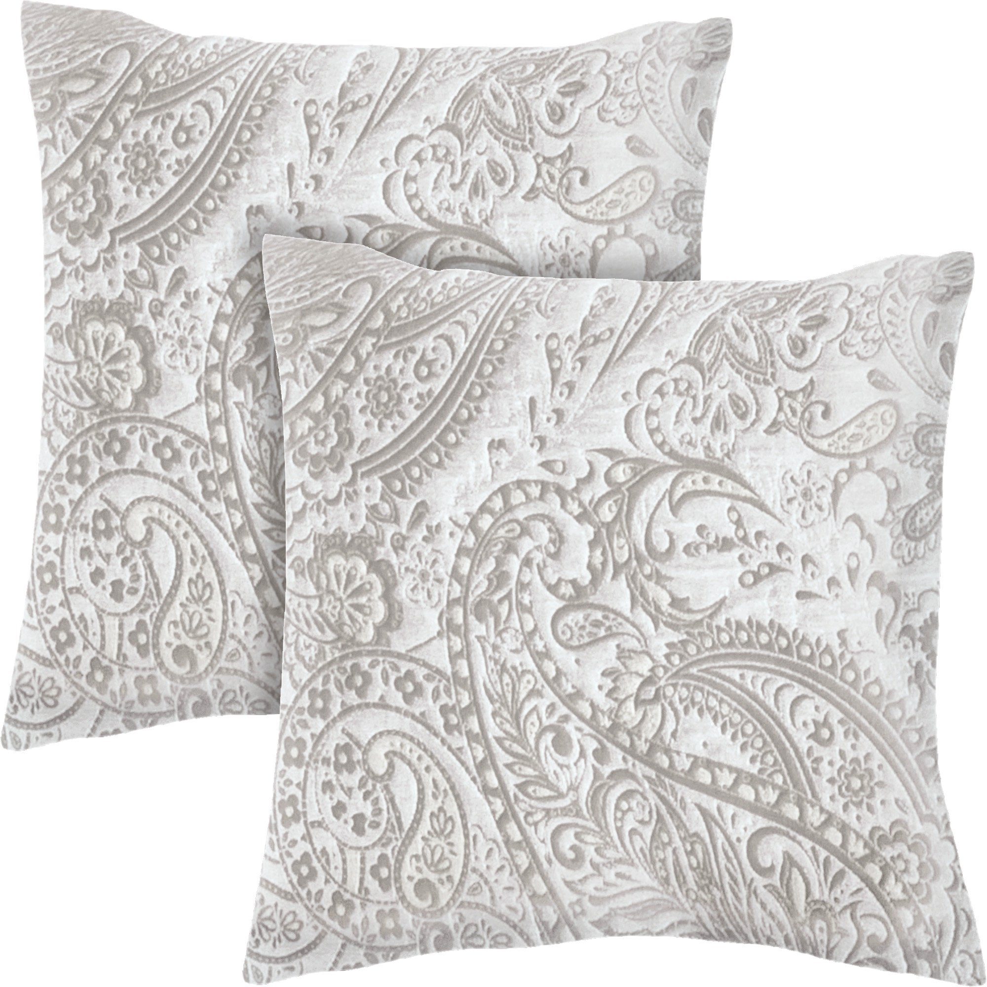 Erwin Müller Kissenbezug Kissenhülle 2er-Pack, Paisley