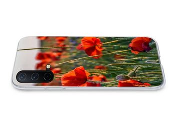 MuchoWow Handyhülle Blumen - Mohnblumen - Natur - Rot, Phone Case, Handyhülle OnePlus Nord CE 5G, Silikon, Schutzhülle