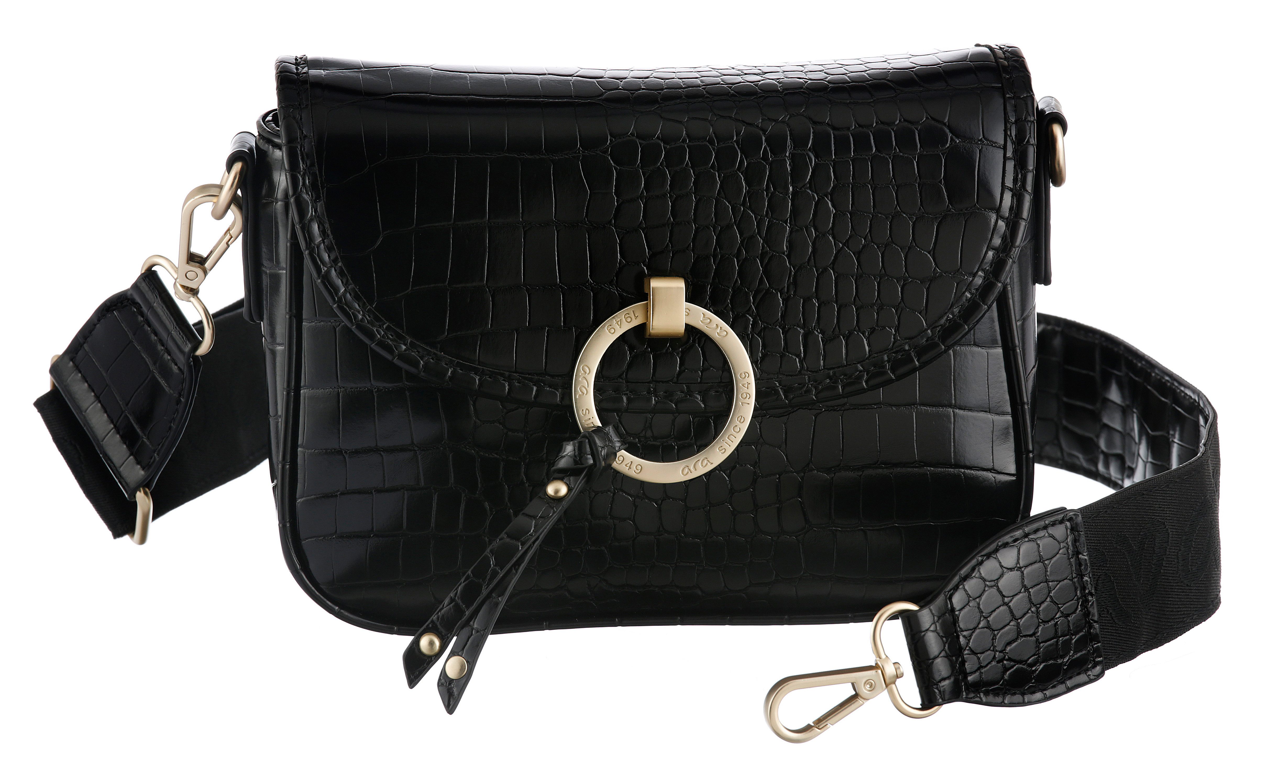 Ara Schultertasche BELLA, Schultertasche, Abendtasche mit Kroko-Prägung günstig online kaufen