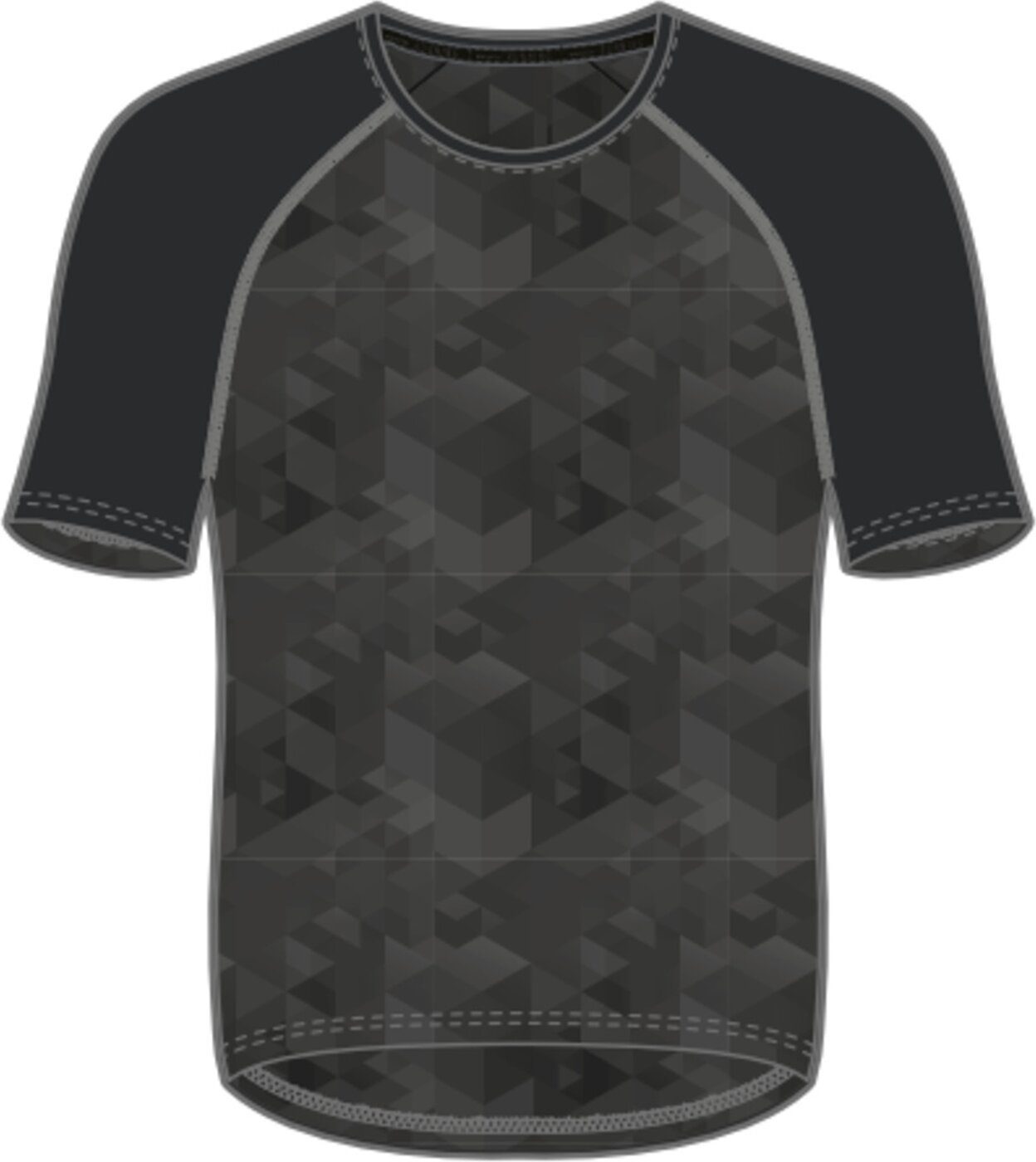 T-Shirt Energetics AOP/BLACK III Bueno M He.-T-Shirt
