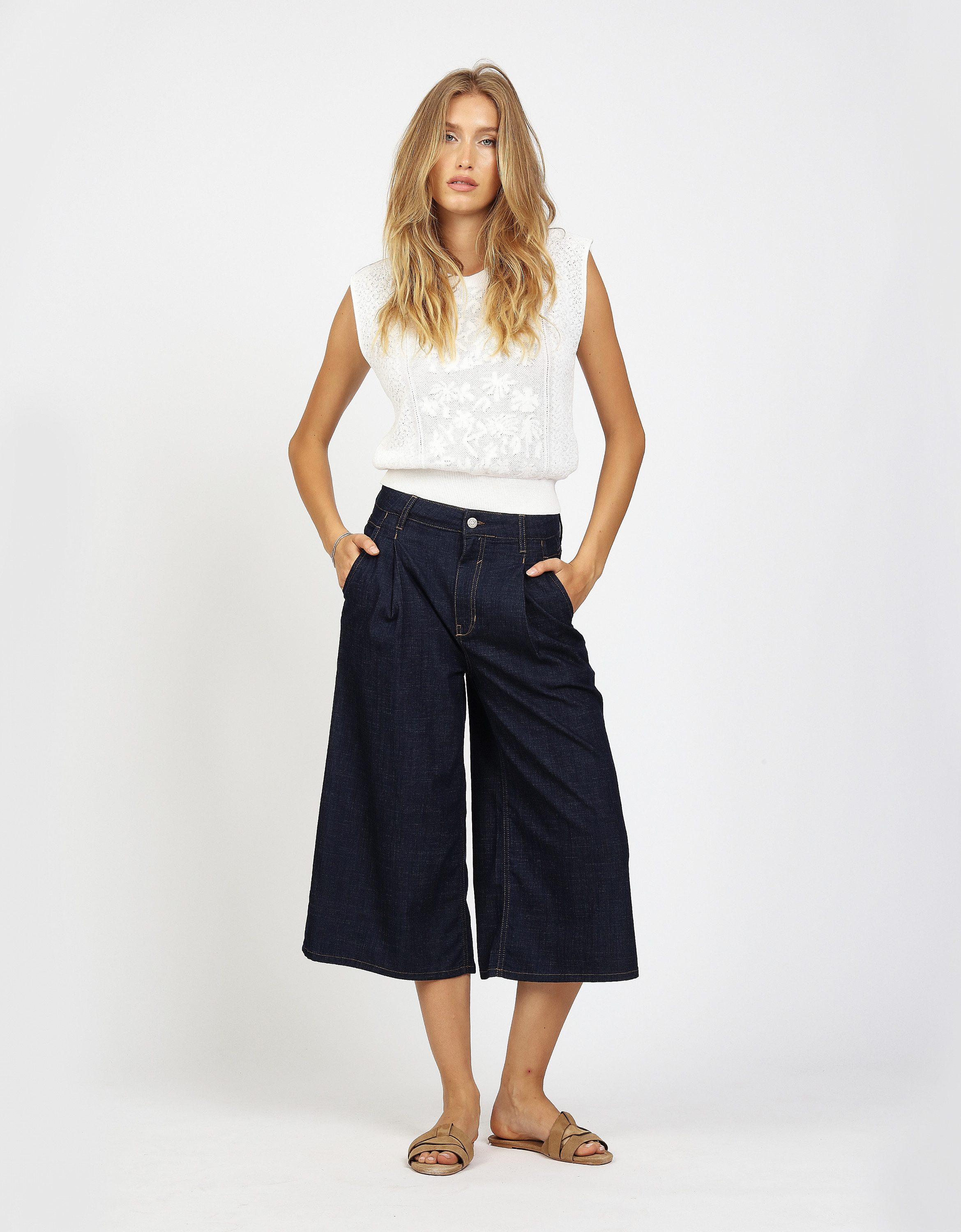 GANG Weite Jeans GANG Jeans Wide Fit 94WANDA CULOTTE günstig online kaufen