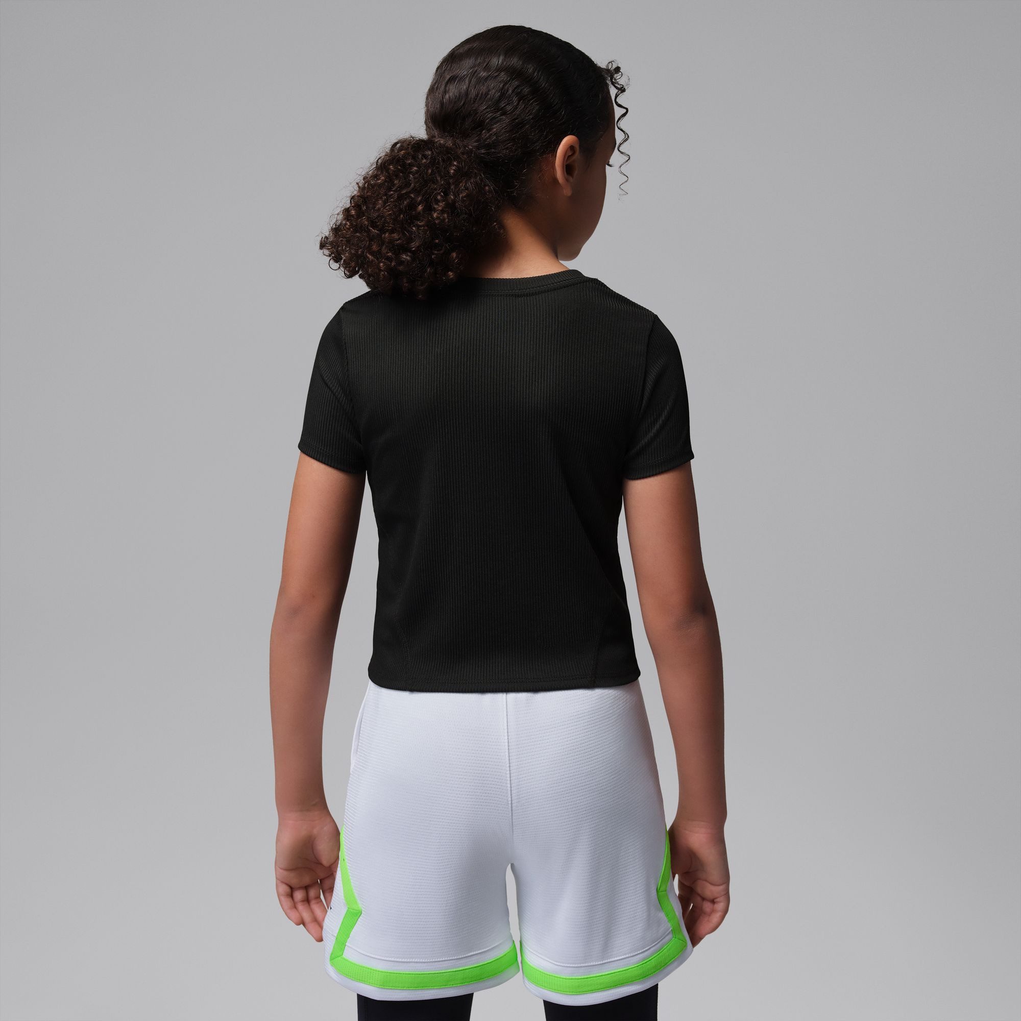 Jordan Trainingsshirt JDG JUMPMAN SPRT RIB TOP für Kinder, mit Kurzarm-Design, unifarben, aus Polyester und Elasthan