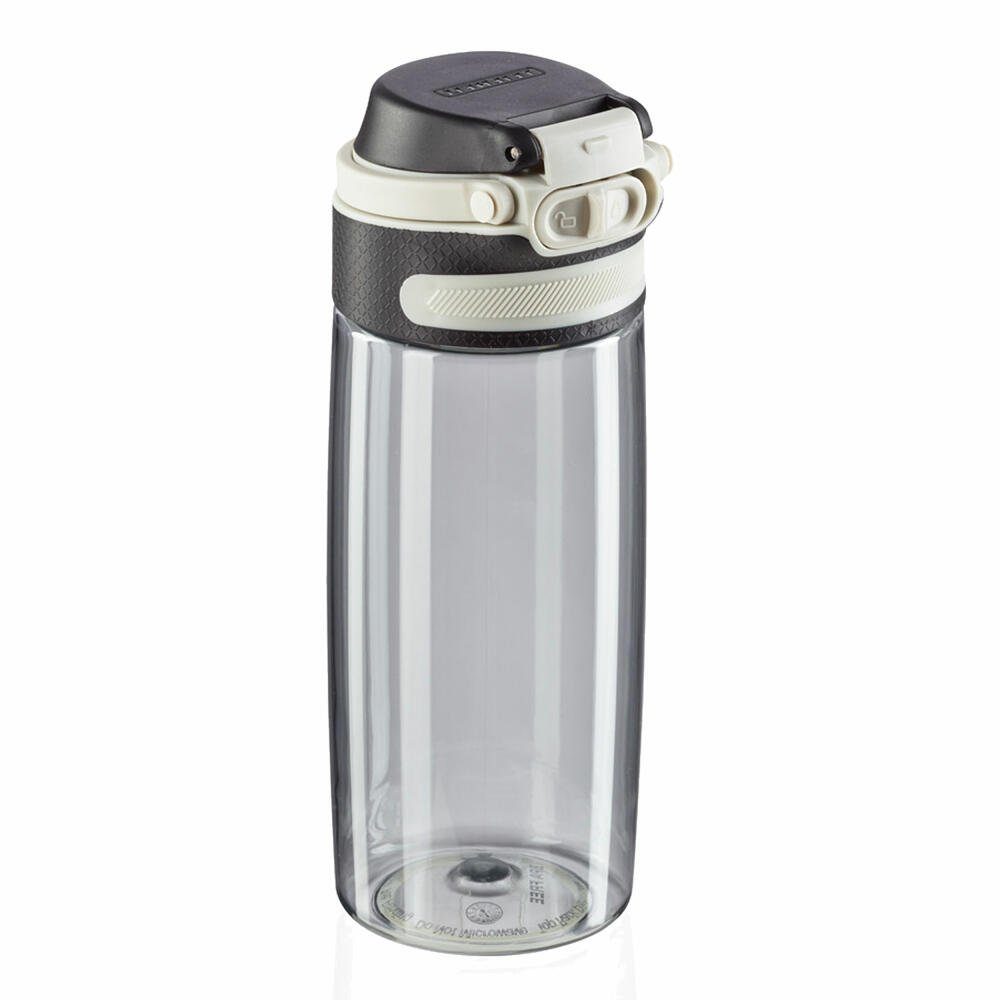 Leifheit Trinkflasche Tritan Flip silver 550 ml | Trinkflaschen