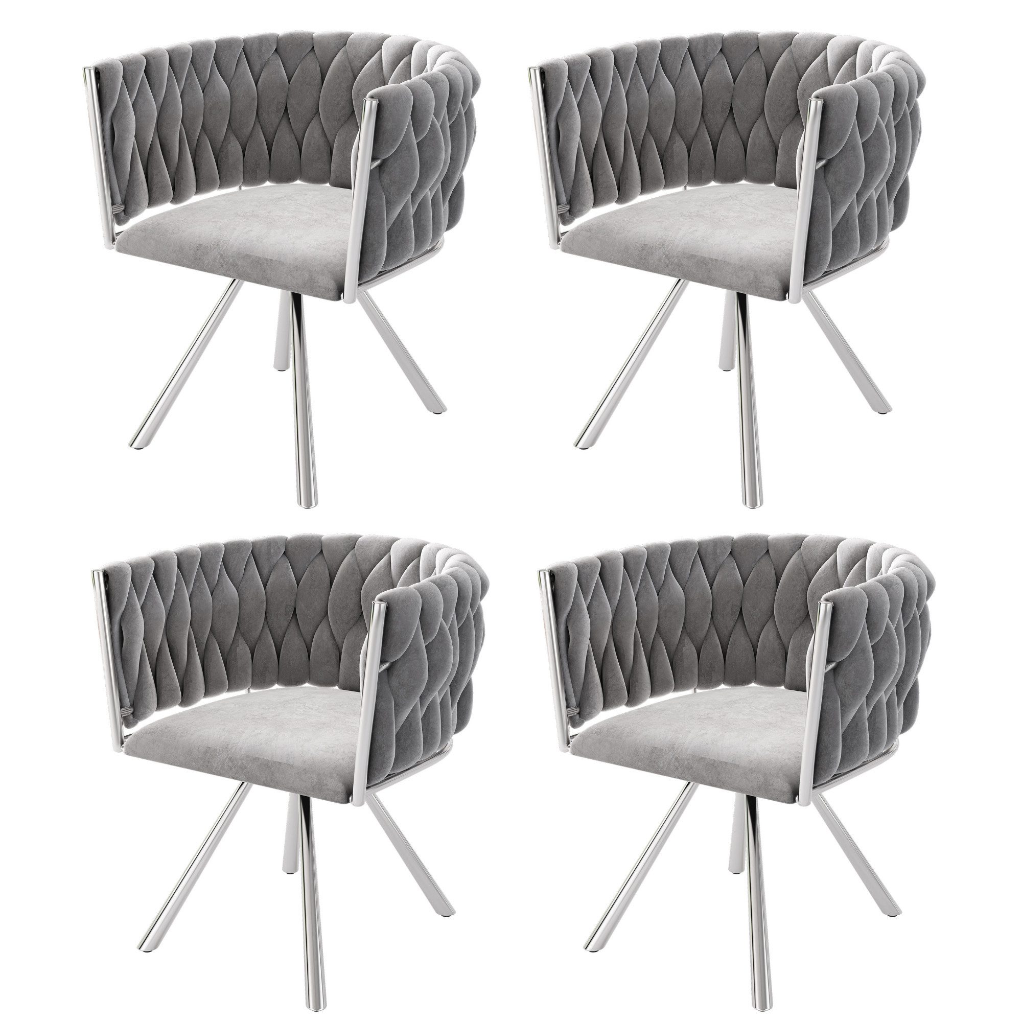 HAUSS SPOLE Esszimmerstuhl 4er set, Drehstuhl günstig online kaufen