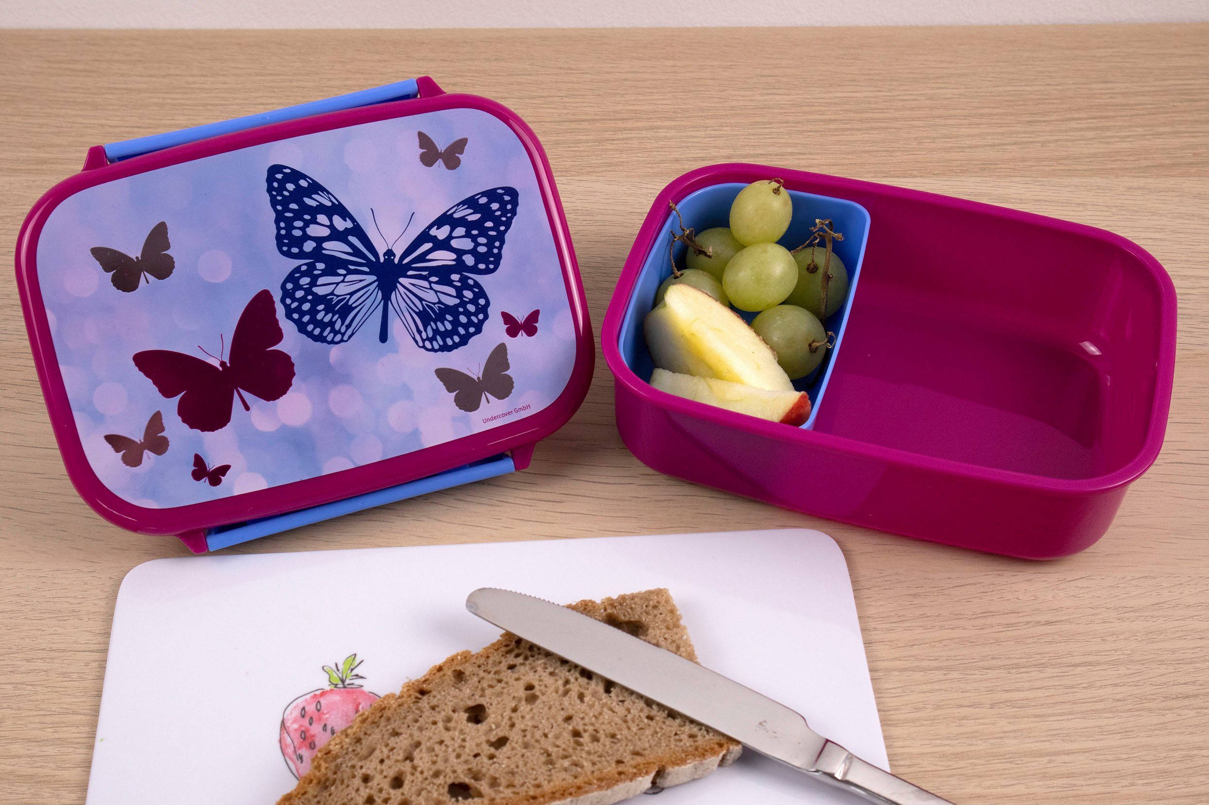 Brotzeitdose Scooli Trinkflasche Lunchbox (Set, Kunststoff, 2-tlg), Fly & Sparkle, &