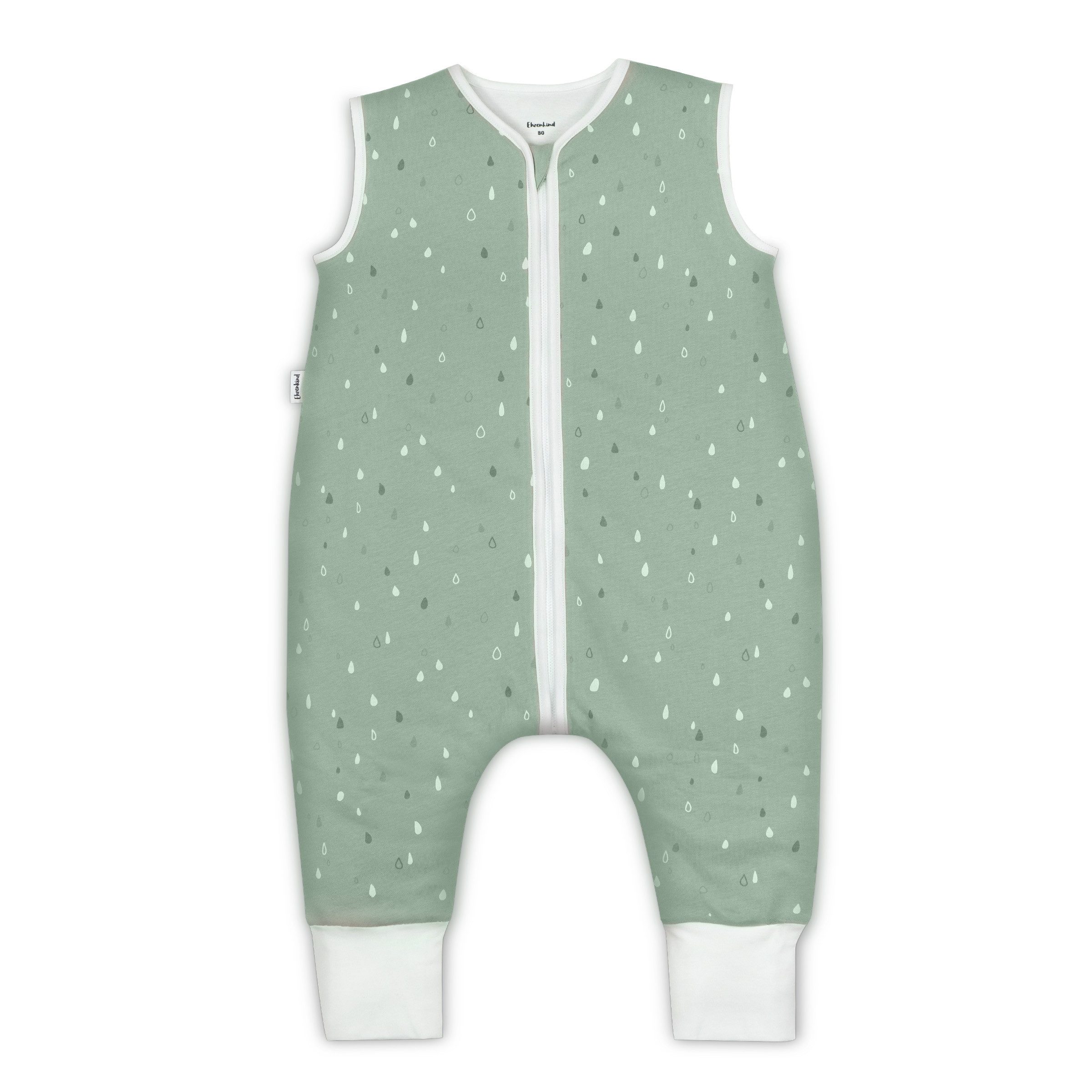 Babyschlafsack Sommer Schlafsack mit Füßen, Bio-Baumwolle, 1 TOG