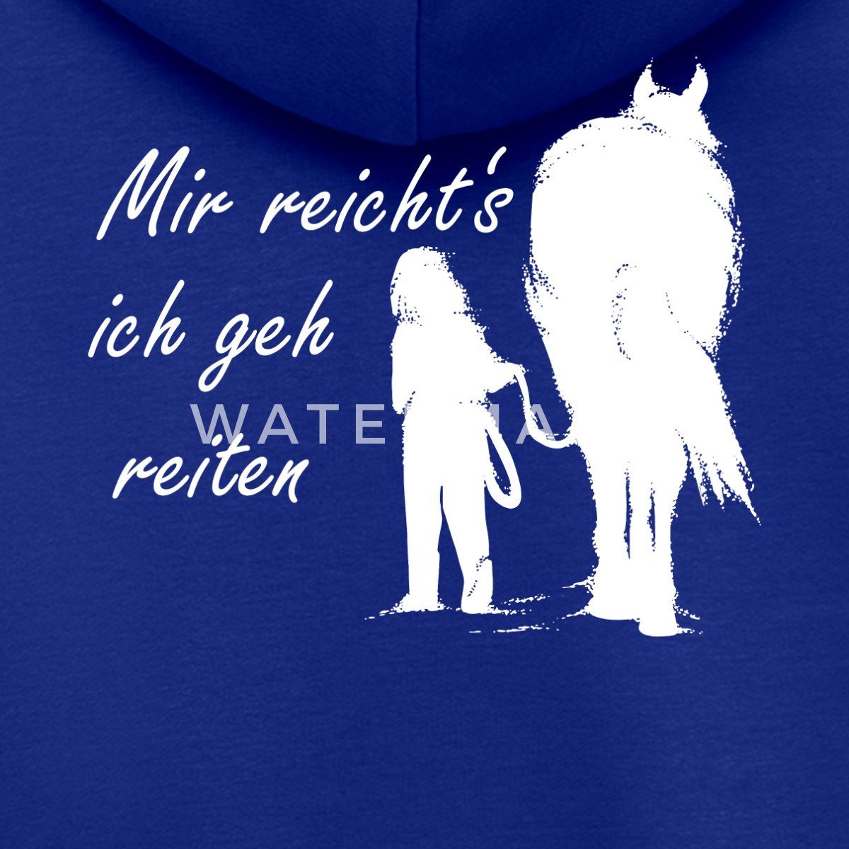 Spreadshirt Sweatjacke Mir Reichts Ich Geh Reiten Lustiger Pferde Spruch Kinder Premium Organ (1-tlg)