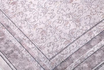 Teppich Dinarsu Waschbarer Teppich 1051-Sand 4mm 6x Größen Läufer Sand, merinos, Rechteck, Höhe: 4 mm, Universell einsetzbar, Fußbodenheizungsgeeignet