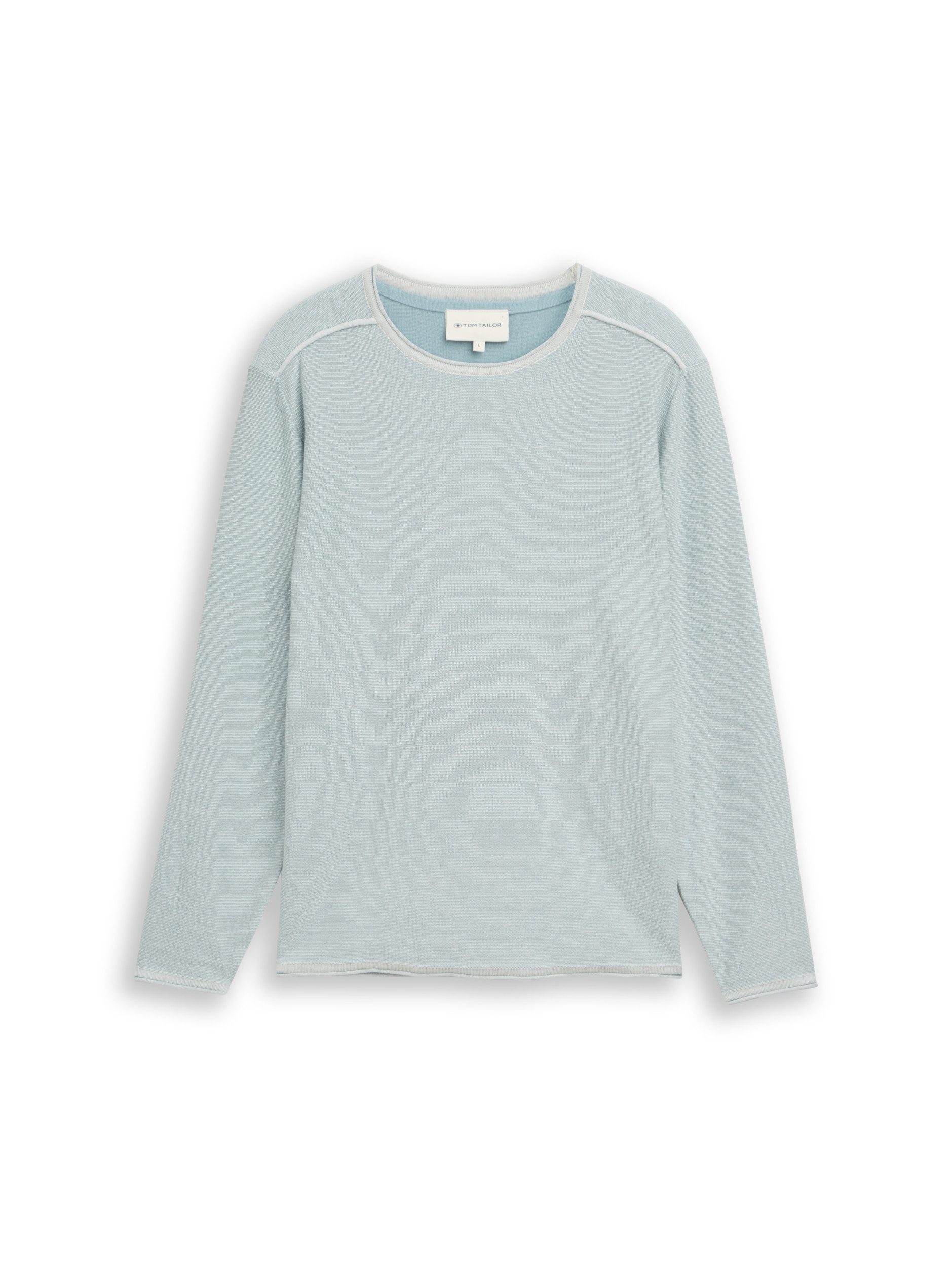 Longpullover fine stripe knit pullover