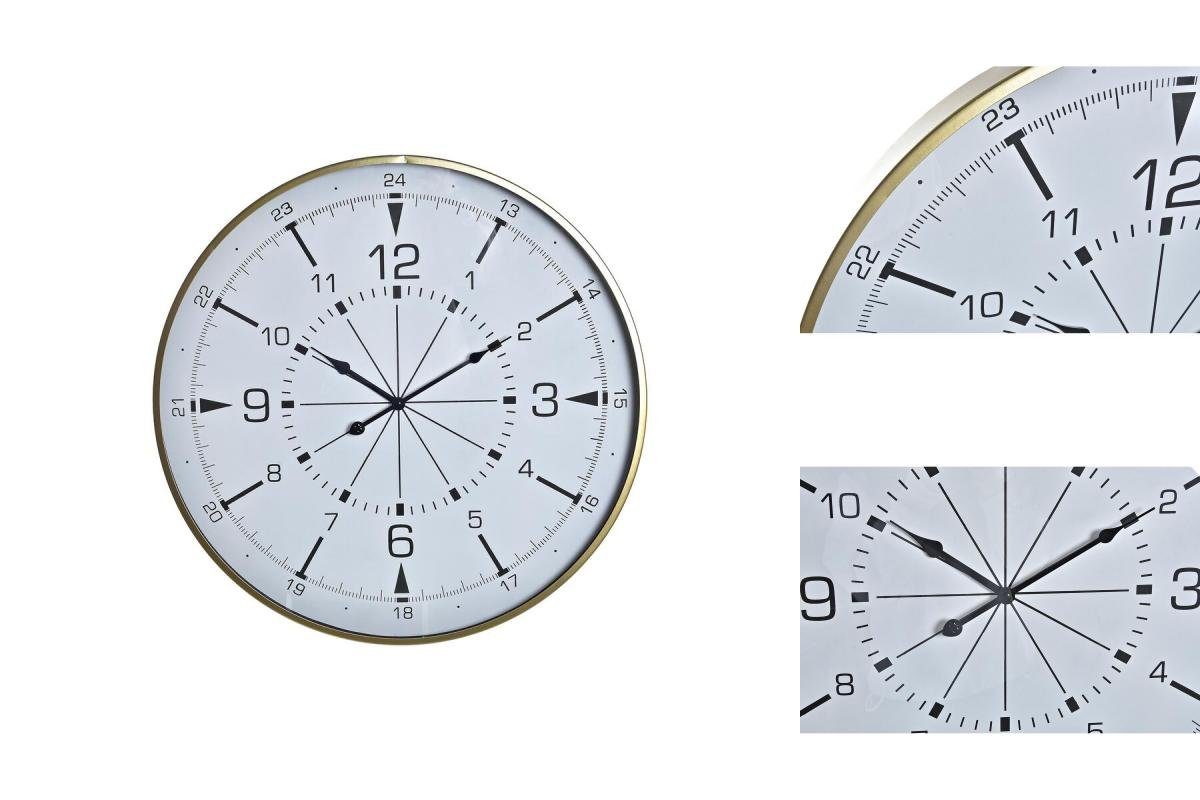 DKD 3 Metall Wanduhr Home Glas Weiß Decor DKD Golden Home 60 x Decor 60 x Uhr cm Kompass