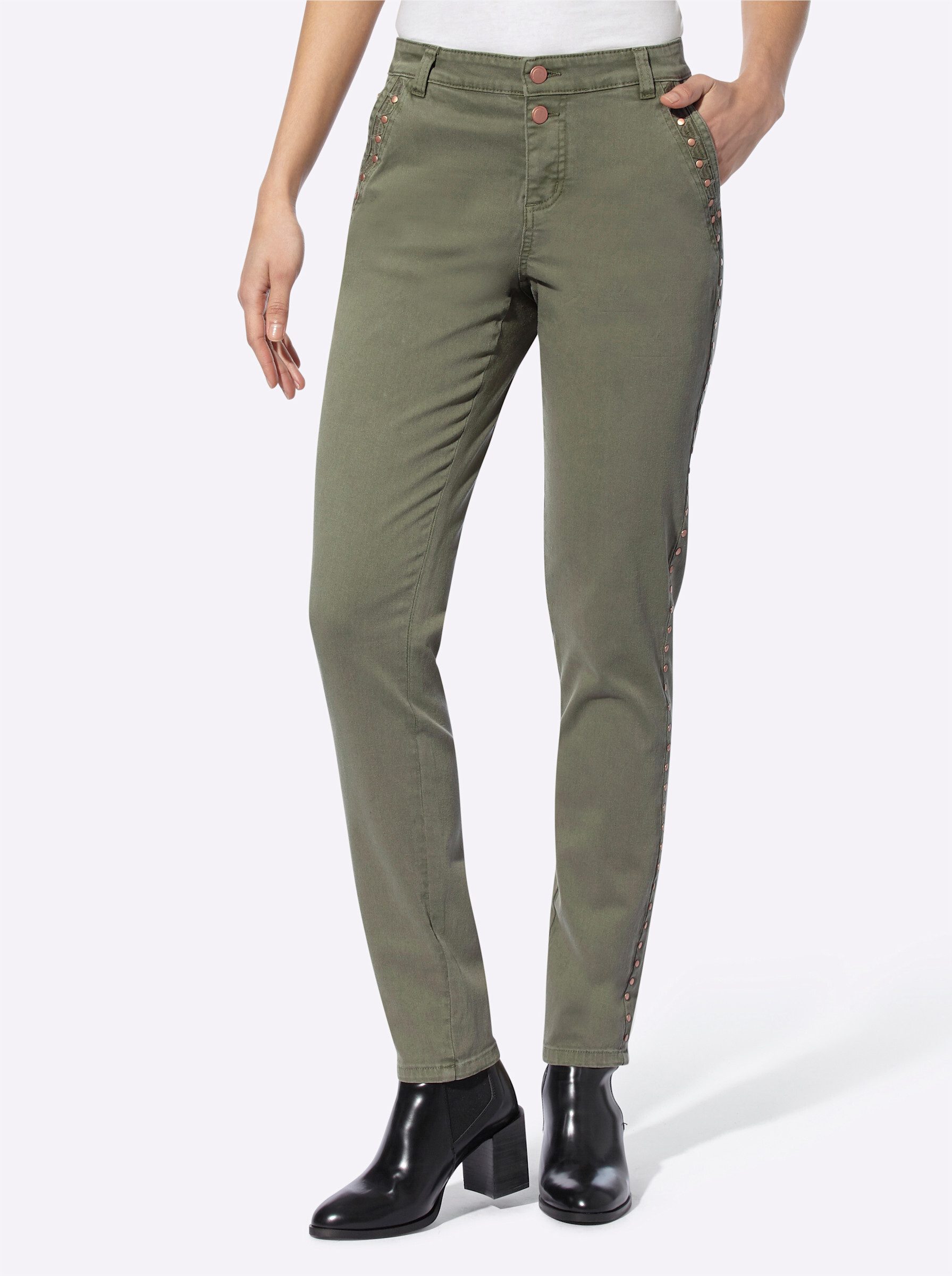 heine Jerseyhose Hose Innenbeinlänge ca. 77 günstig online kaufen