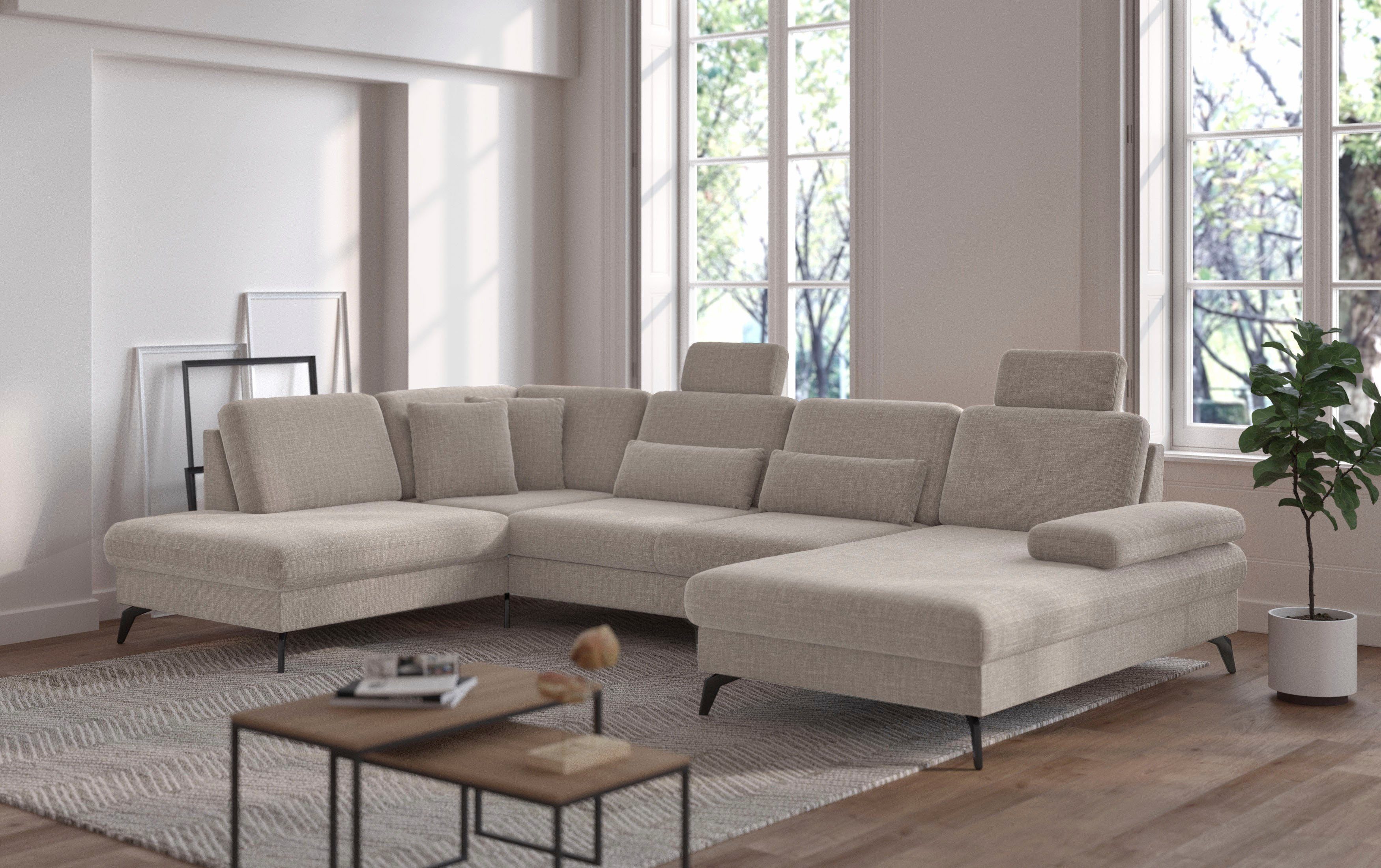 sit&more Wohnlandschaft Morris U-Form, inkl. Sitztiefenverstellung, günstig online kaufen