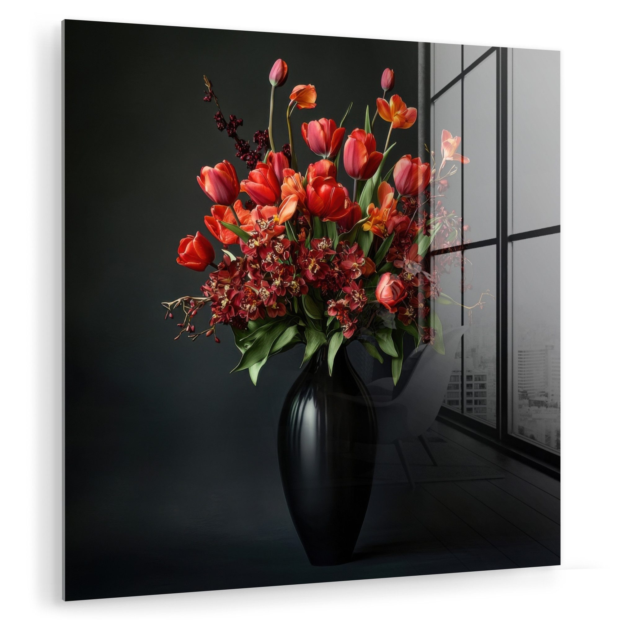 MuchoWow Acrylglasbild Blumenstrauß - Tulpen - günstig online kaufen