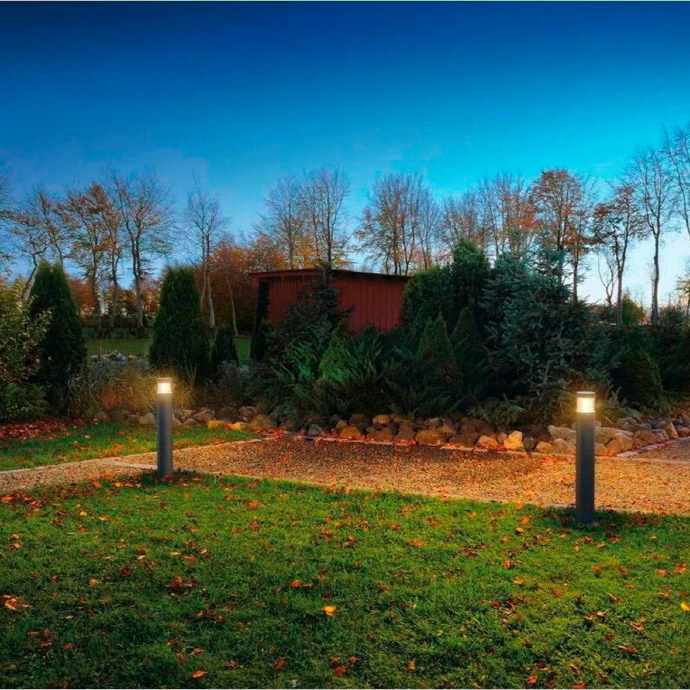 SLV Außen-Stehlampe F-POL Wegeleuchte, rund, anthrazit, E27, IP54