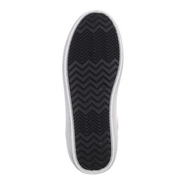 Ital-Design Damen Low-Top Freizeit Sneaker (86344988) Flach Sneakers Low in Weiß