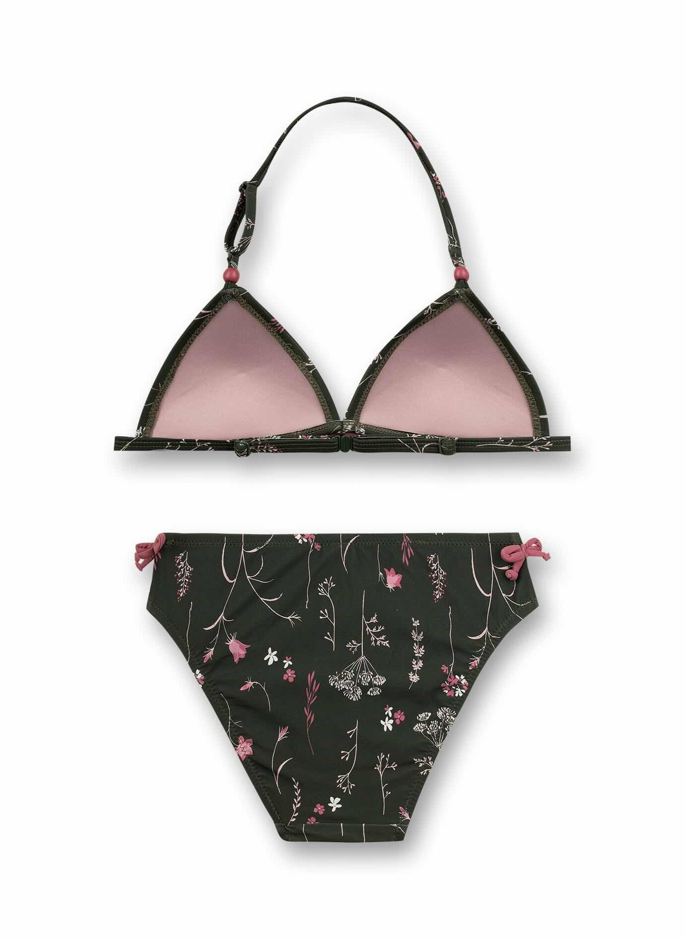 Sanetta Triangel-Bikini Mädchen Bikini Blumenprint mit festen Softcups