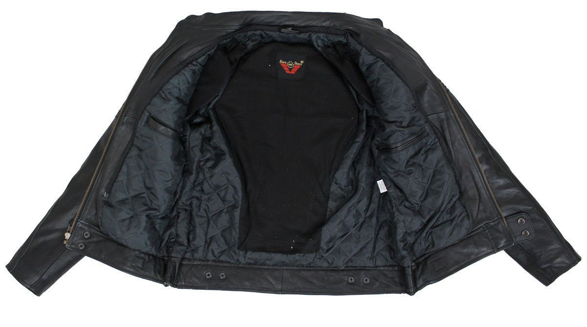 Lammleder, einem Biker trennbaren Lederjacke weichem aus Damen Speeds Jacke Schwarz Freizeit Highway (mit Protektoren inklusive Kapuze) einem Motorradjacke Alpha