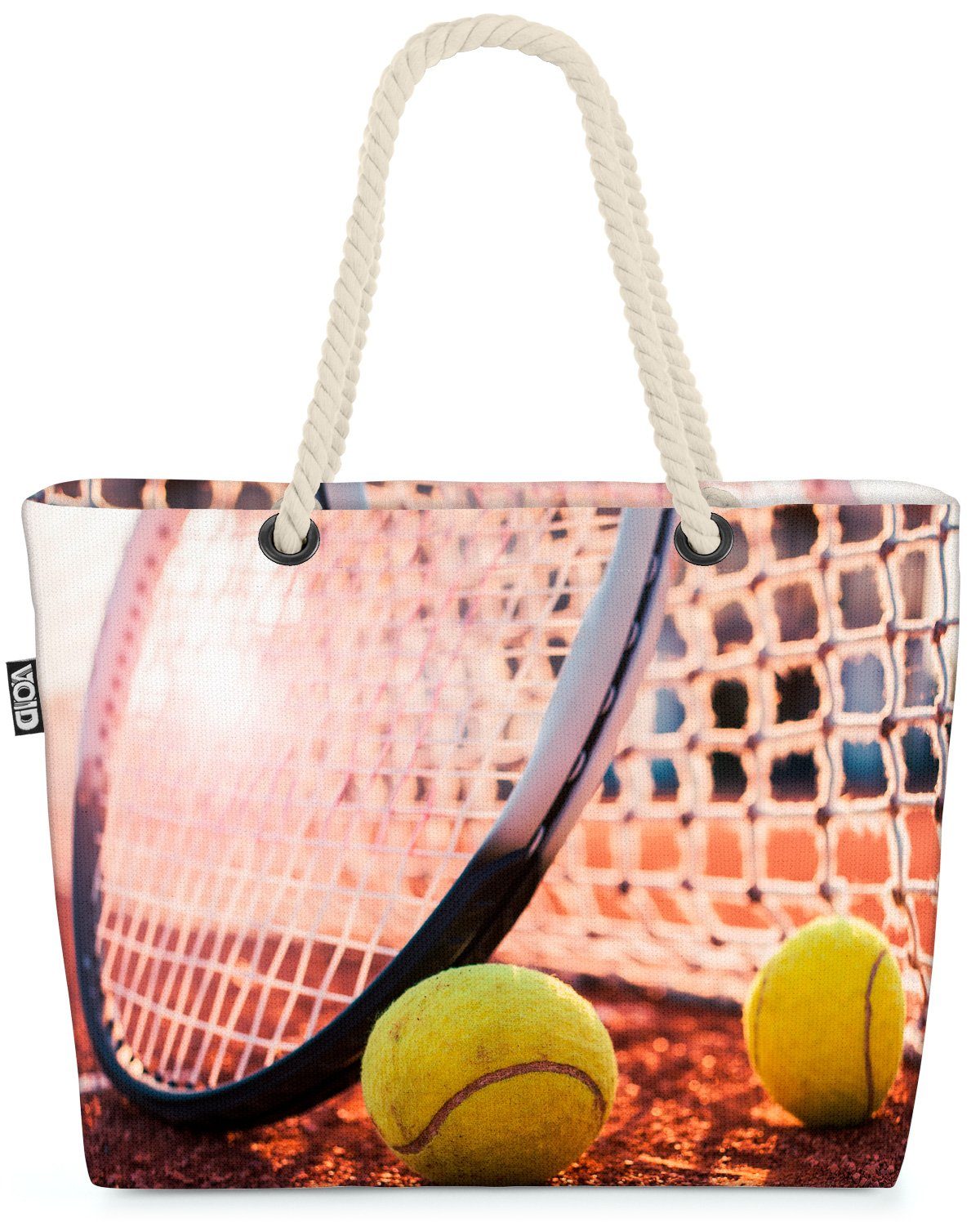 VOID Strandtasche (1-tlg), Tennis Schläger Ball Tennis Court Platz Sport Zverev Nadal Federer Te