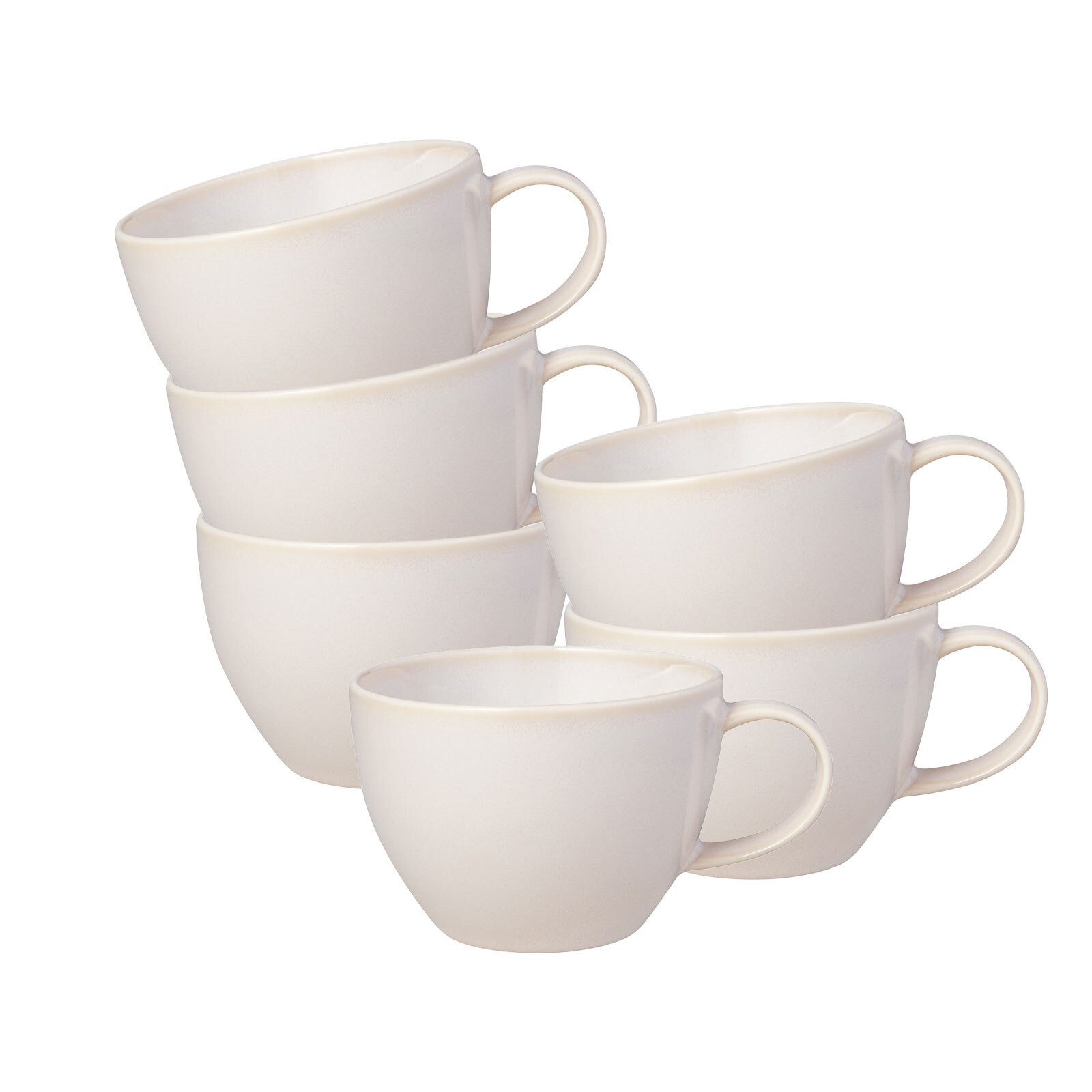 like. by Villeroy & Boch Tasse Crafted Kaffeetassen 247 ml 6er Set, 6-tlg., Porzellan