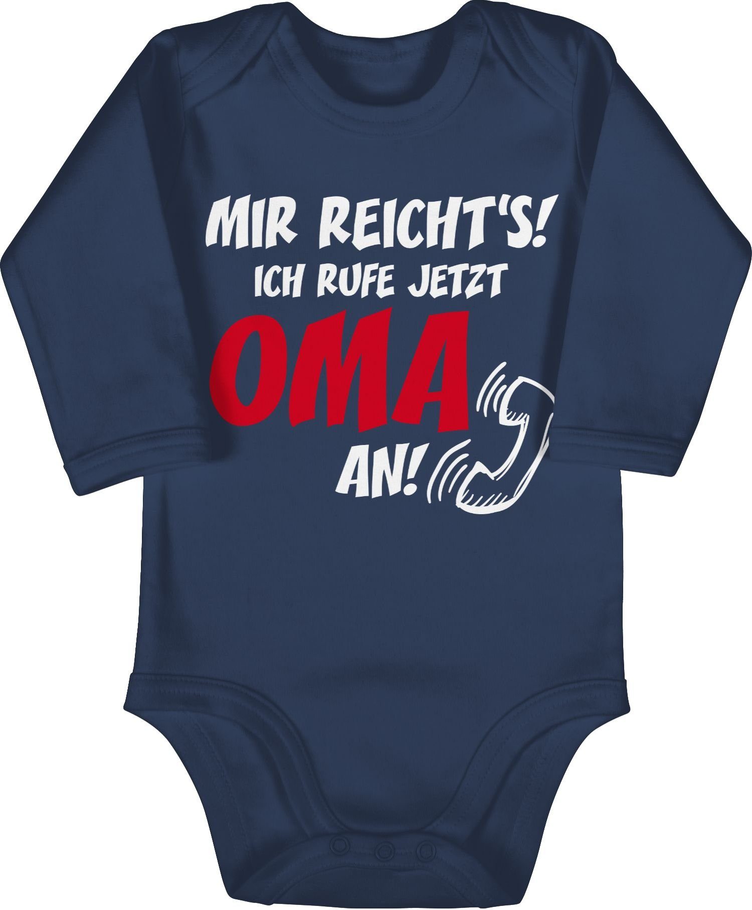 Shirtracer Shirtbody »Mir reichts Ich ruf jetzt Oma an Statement