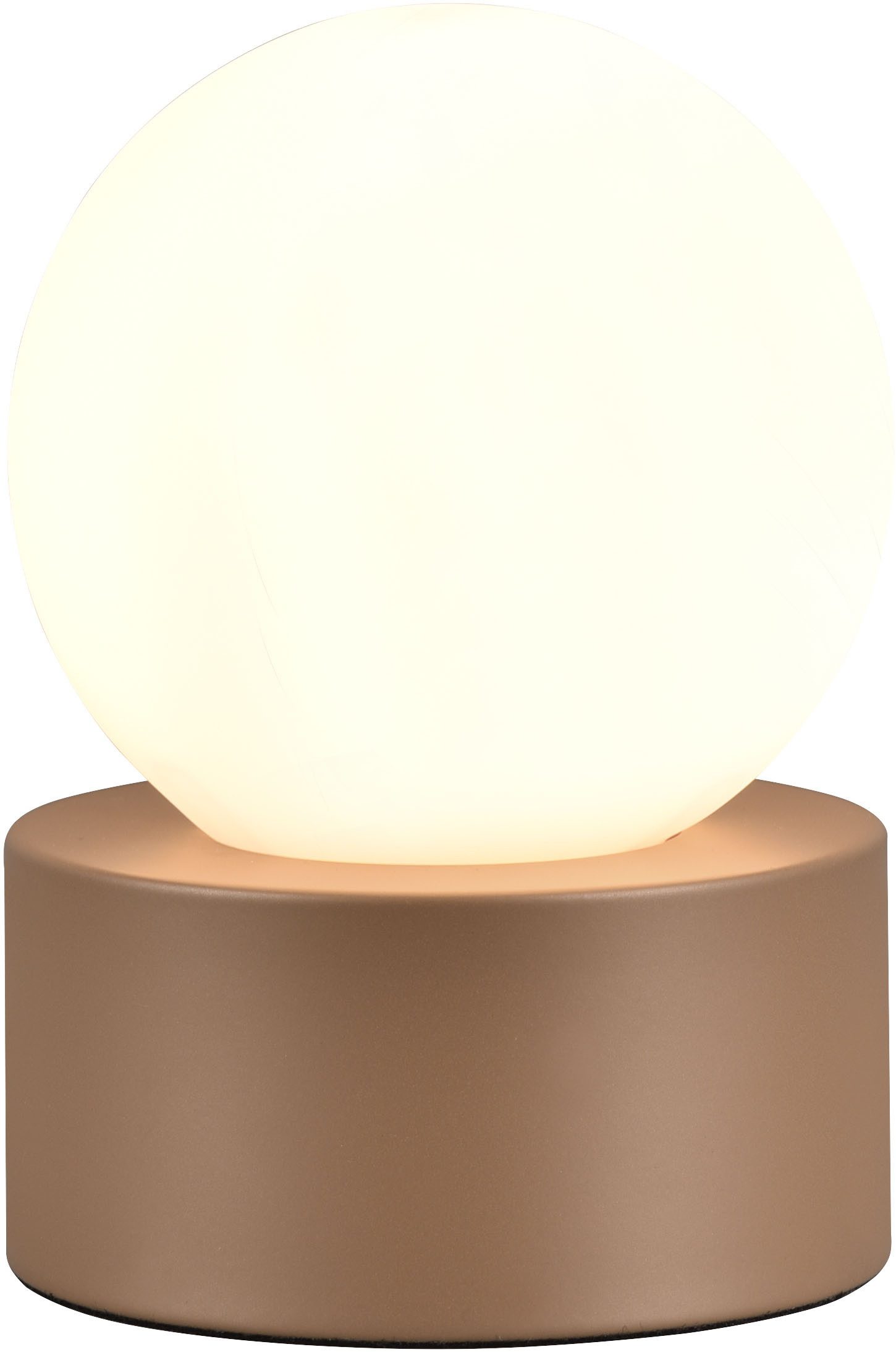 Reality Leuchten Schreibtischlampe COUNTESS, Tischleuchte Glas Kugel exkl 1 günstig online kaufen