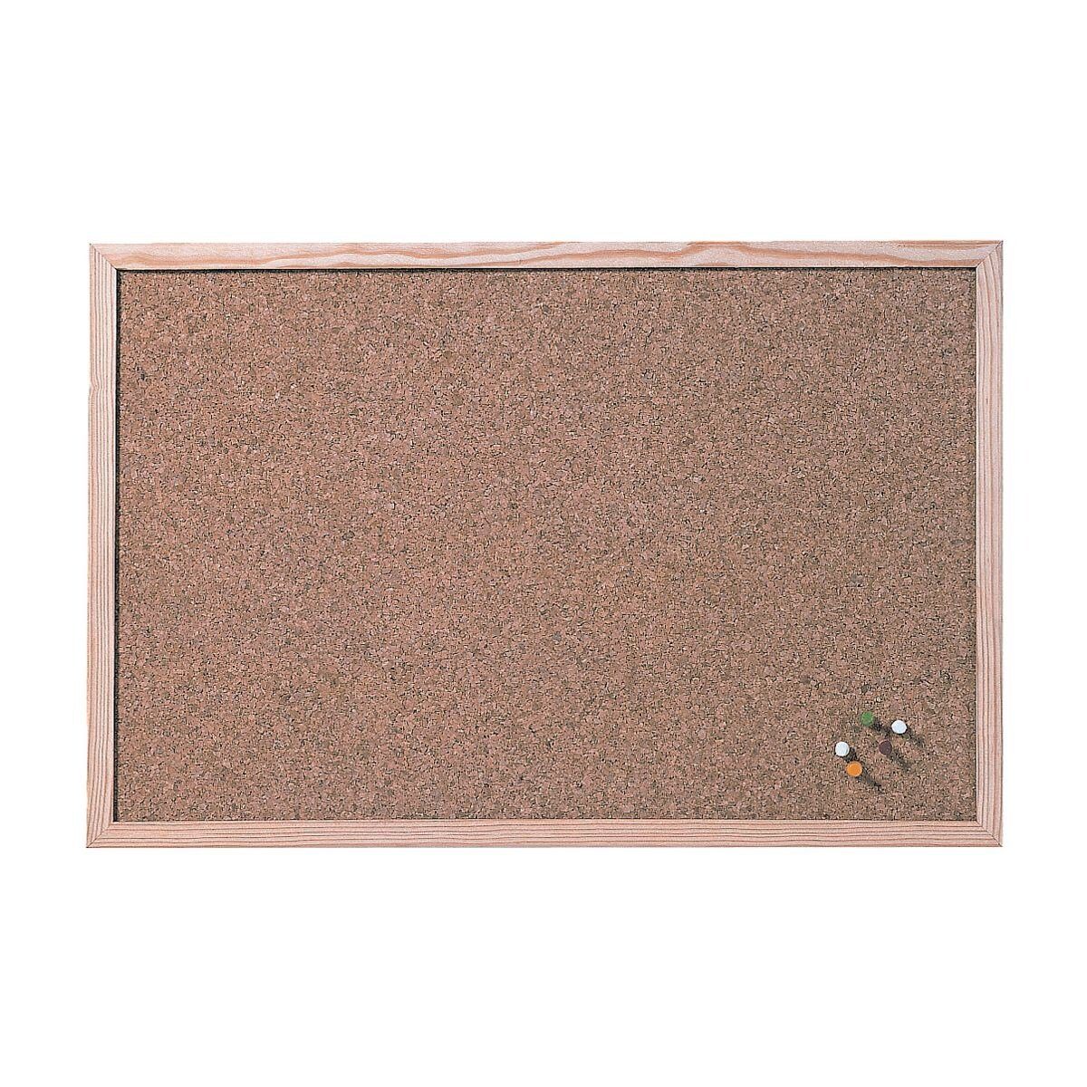 FRANKEN Pinnwand CC-KT6080E, Kork mit Holzrahmen