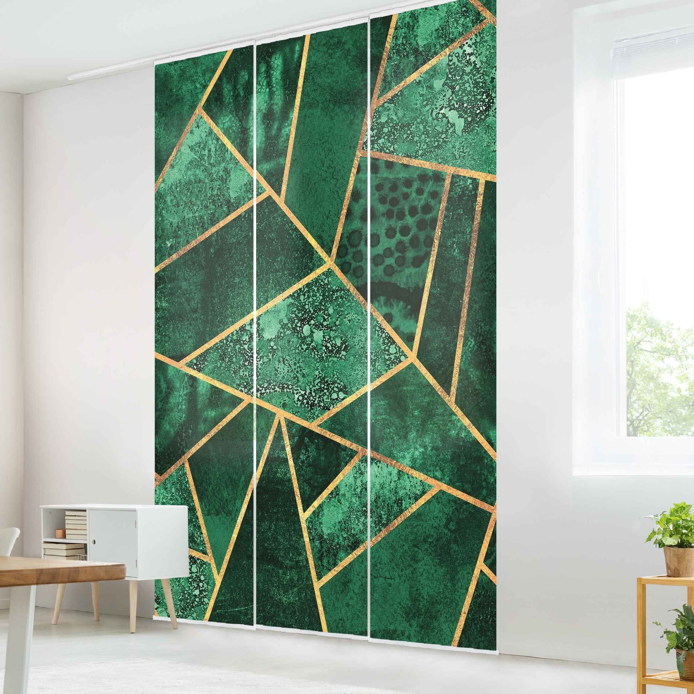 Bilderdepot24 Schiebegardine modern Flächenvorhang blickdicht Dunkler günstig online kaufen