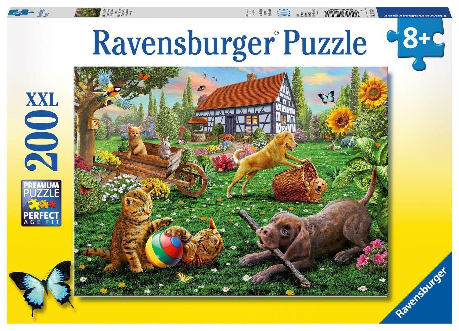 Ravensburger Puzzle Entdecker auf vier Pfoten 200 Teile, 200 Puzzleteile