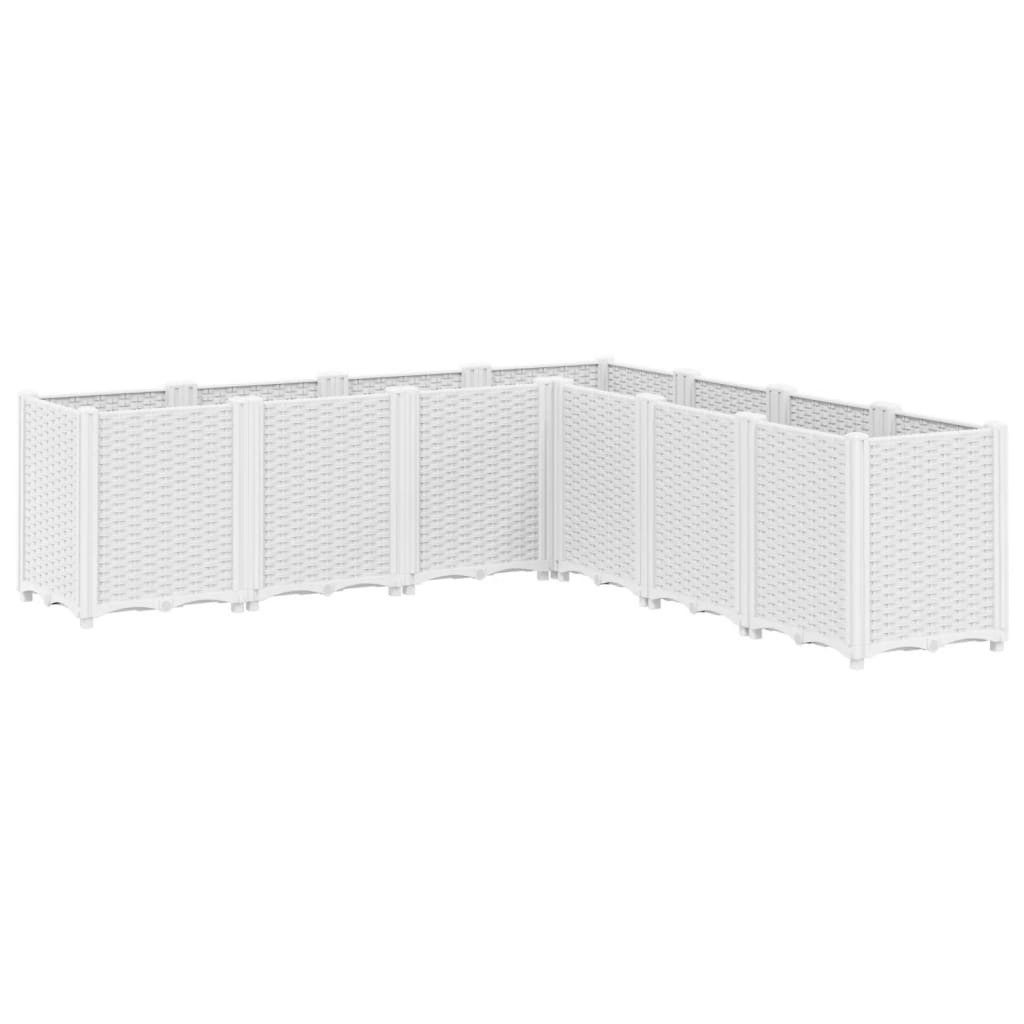 vidaXL Blumentopf Pflanzkübel Weiß 160x160x53 cm günstig online kaufen