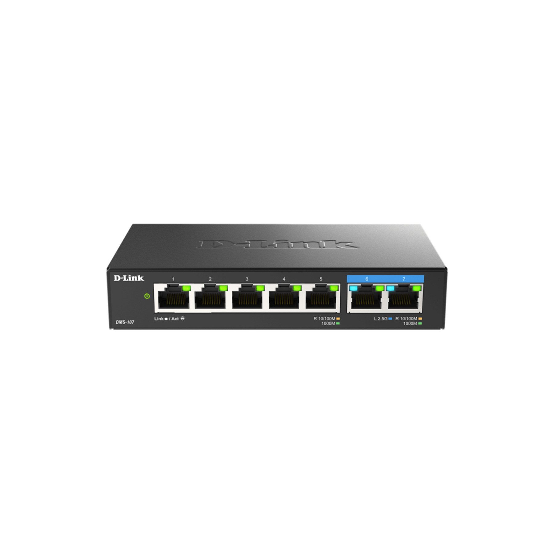 7-Port Multi-Gigabit Unmanaged Switch Netzwerk-Switch