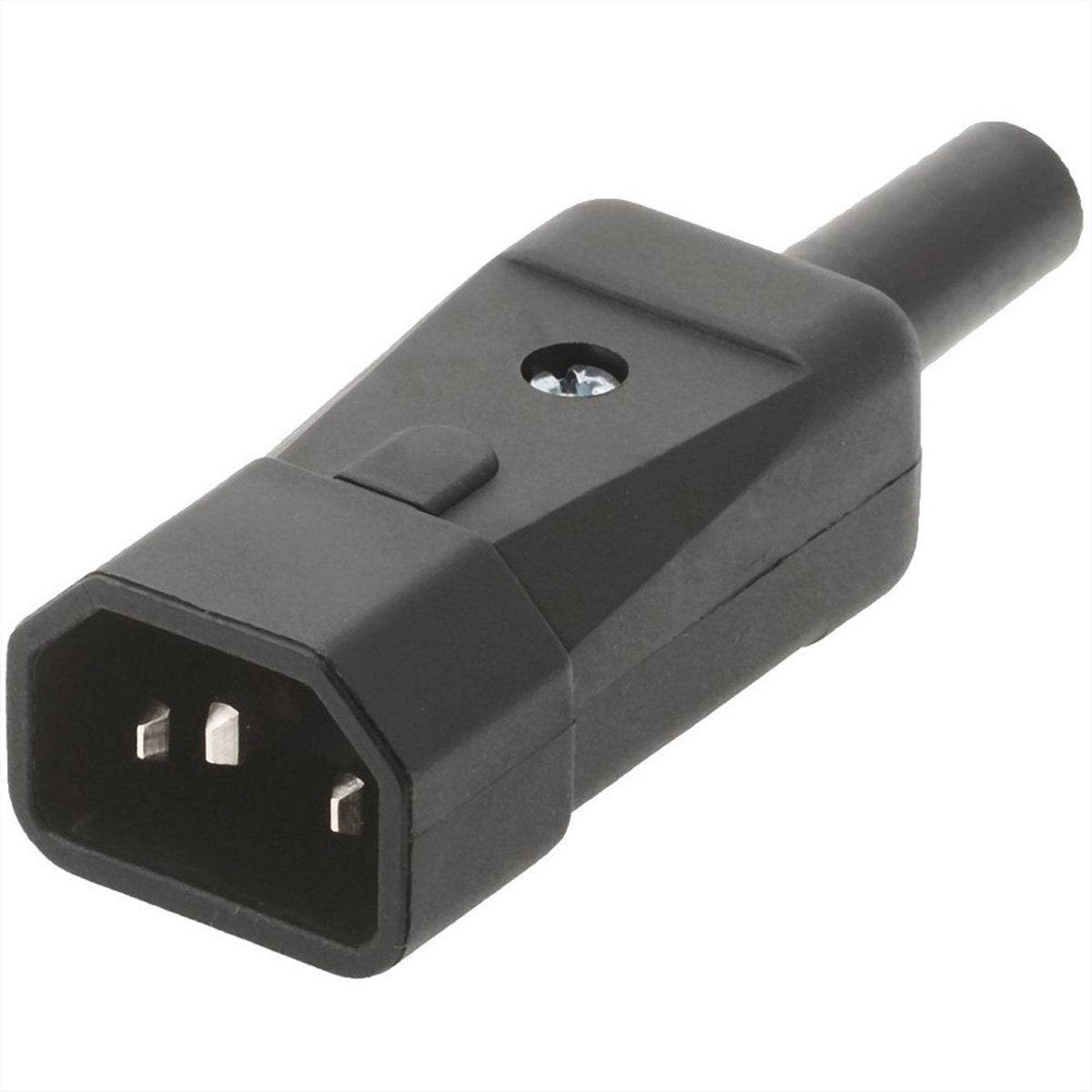 Kaltgerätestecker IEC320 C14 10A/250VAC Stromadapter