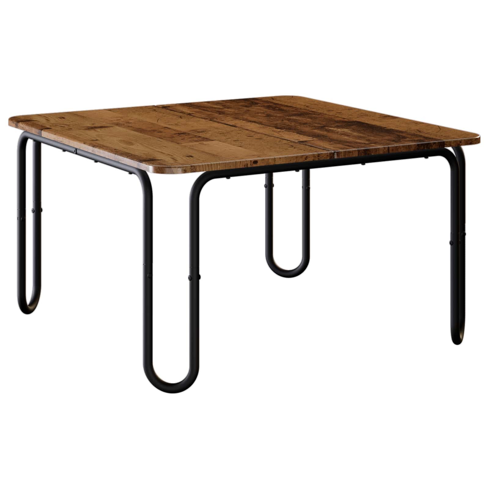 vidaXL Couchtisch Couchtisch Altholz 100 x 100 x 45 cm Holzwerkstoff (1-St)