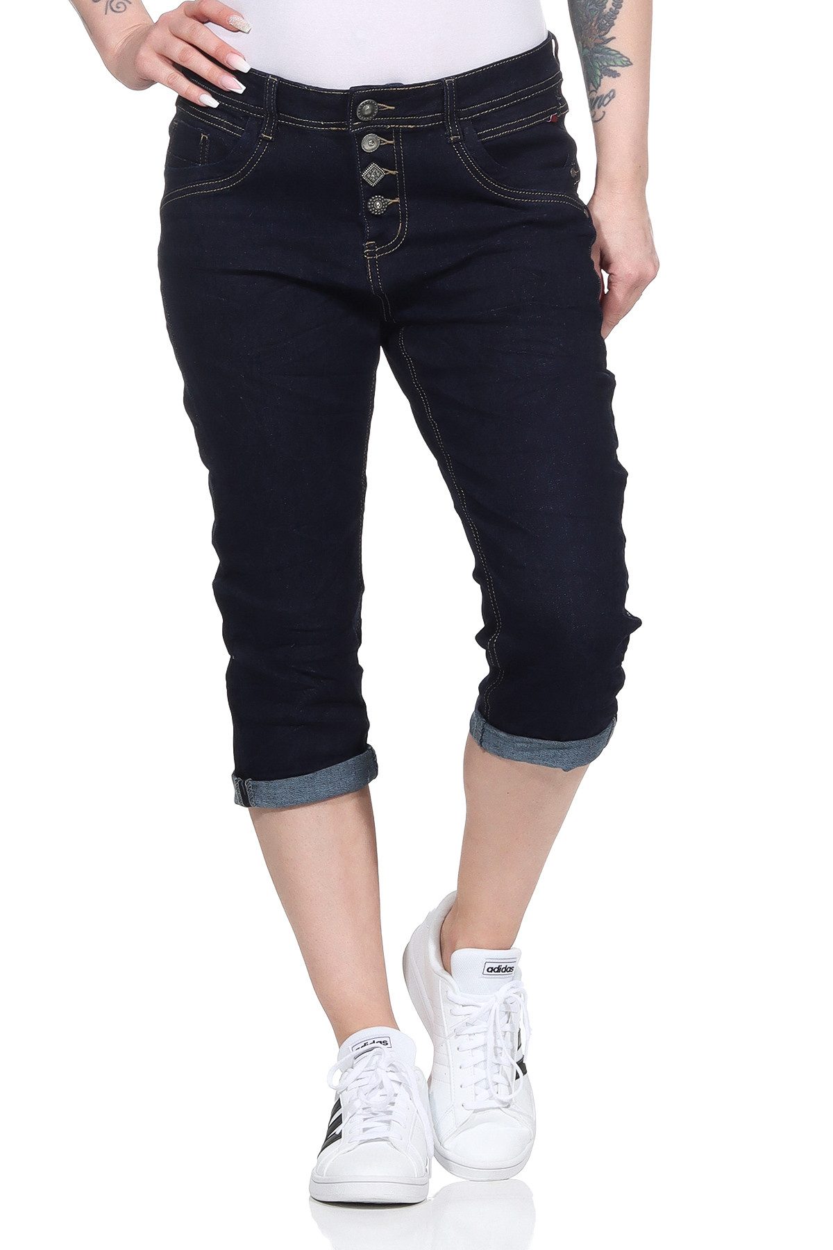 Jewelly 3/4-Jeans 80 Capri Jeans Streetwear günstig online kaufen