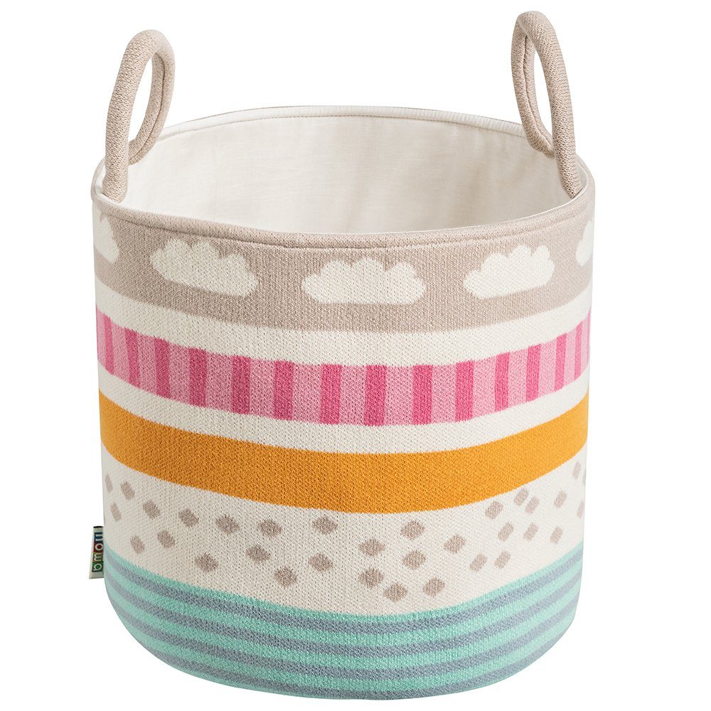 howa Aufbewahrungskorb be happy, Spielzeugkorb Kinderzimmer beige, Baumwoll günstig online kaufen