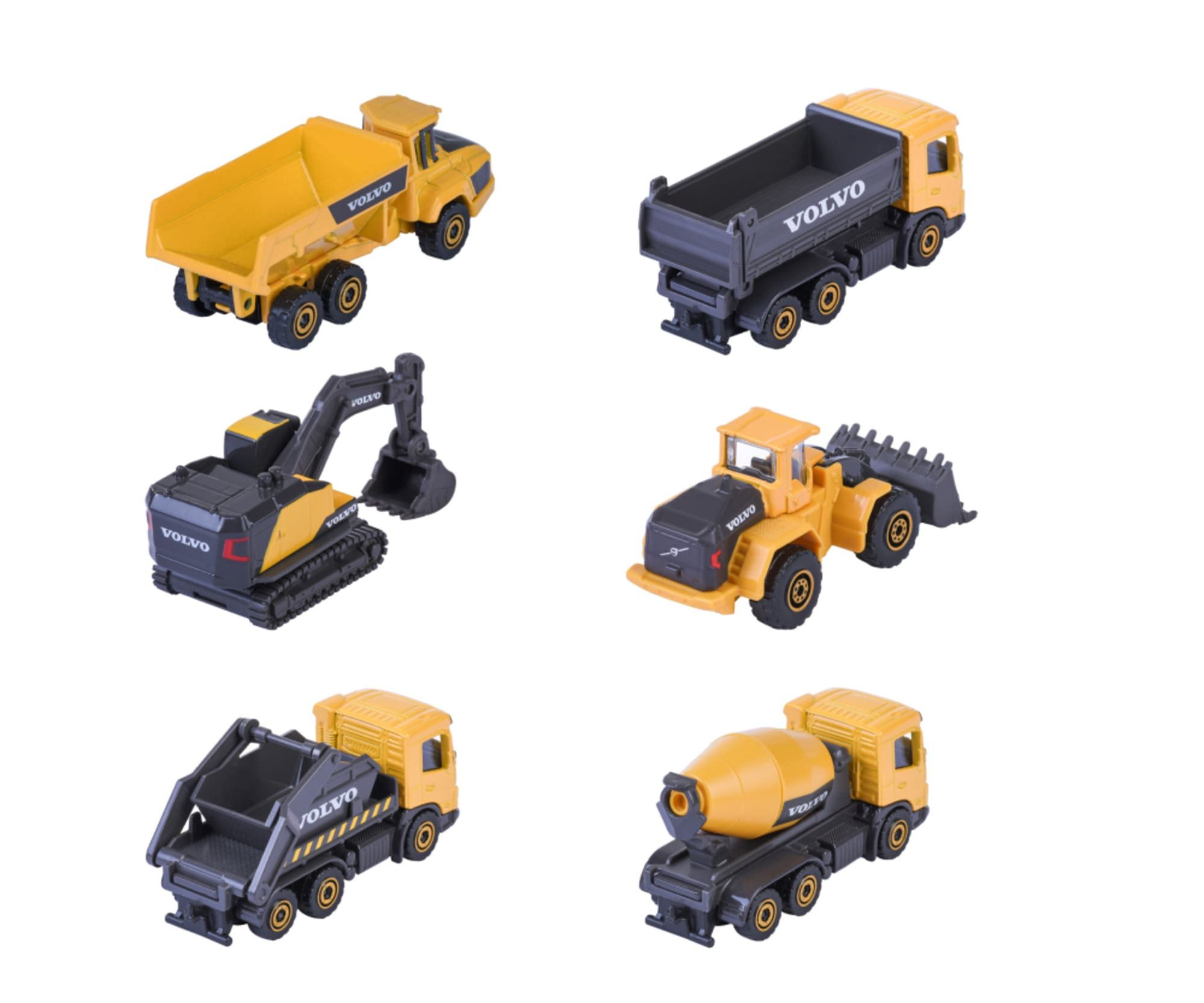 majORETTE Spielzeug-Traktor Majorette Volvo Construction 3 Pieces Set, 2-sort.