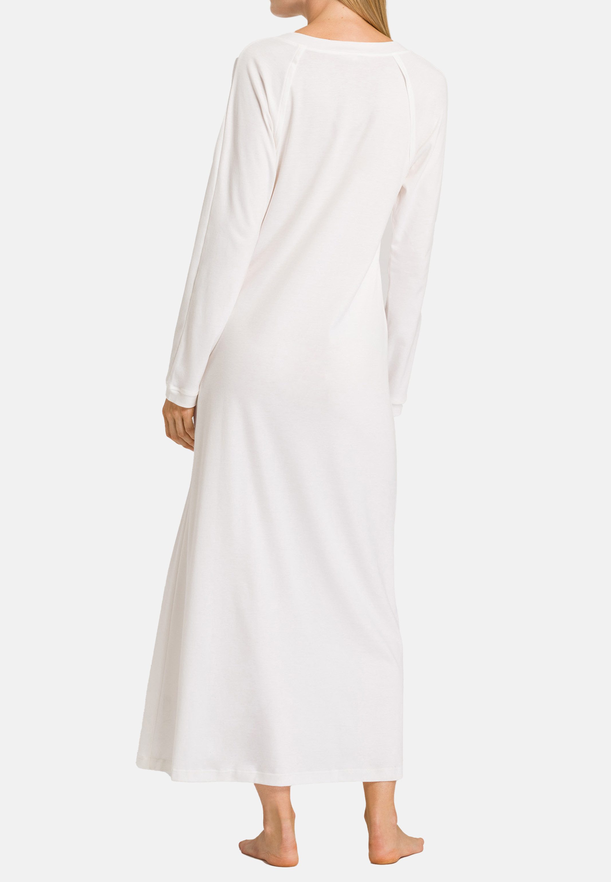 Hanro Nachthemd Pure Essence (1-tlg) Nachthemd Langarm - Baumwolle