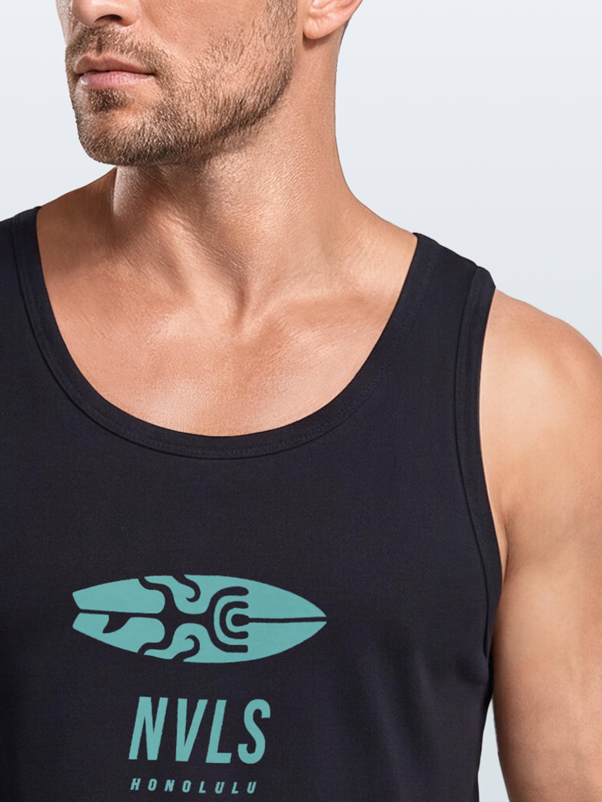 Neverless Tanktop Tanktop Herren mit Grafik-Print - Honolulu Turtel - Trägershirt mit Print – Bild 4 von 5