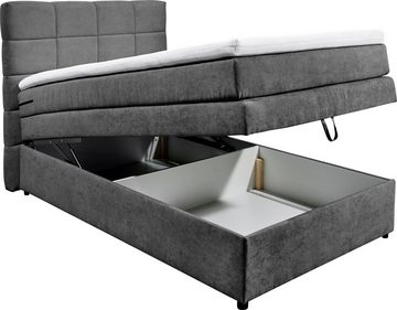 ED EXCITING DESIGN Boxspringbett Tacoma, inkl. Bettkasten und Topper