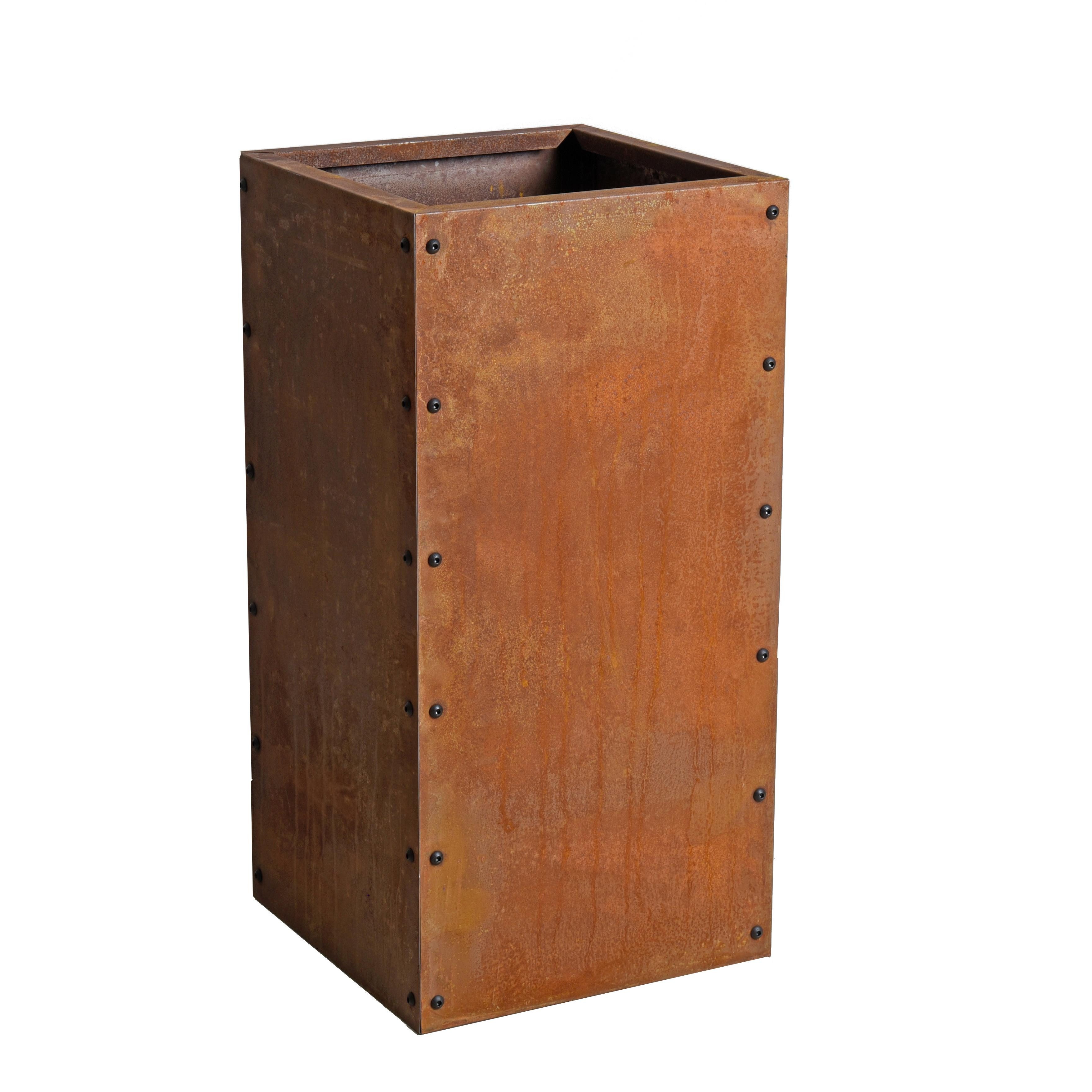 ESTEXO Hochbeet Pflanzbeet Edelrost 40x40x80 cm Pflanzkasten Blumenkasten Blumenbee