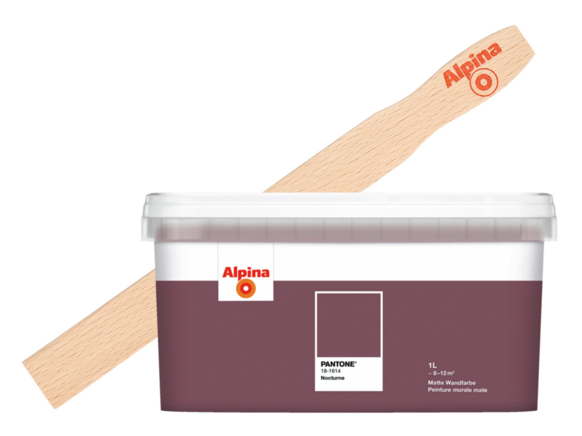 Alpina Wandfarbe Alpina PANTONE® 1L + Rührholz