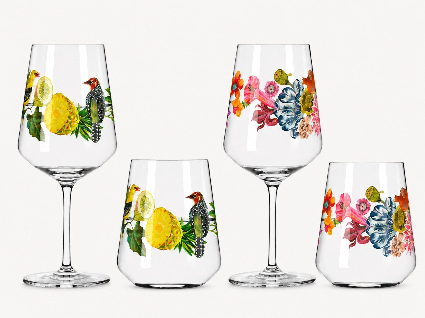 Ritzenhoff Gläser-Set Sommertau Set 4tlg Bundle 05, Kristallglas