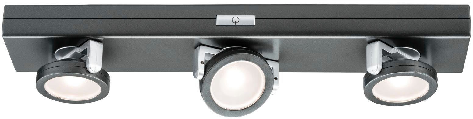 Paulmann Unterschrankleuchte LED Rotate 3er-Spot dimmbar batteriebetrieben, ohne Leuchtmittel, Warmweiß, LED Rotate 3er-Spot dimmbar batteriebetrieben