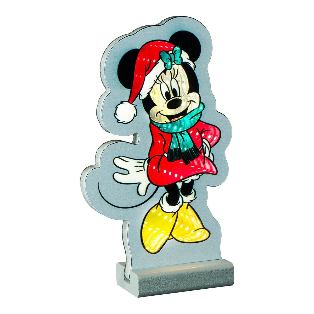 Disney LED Dekofigur Minnie Mouse LED-Leuchte 20 cm mit Infinity-Spiegeleffekt, LED fest integriert