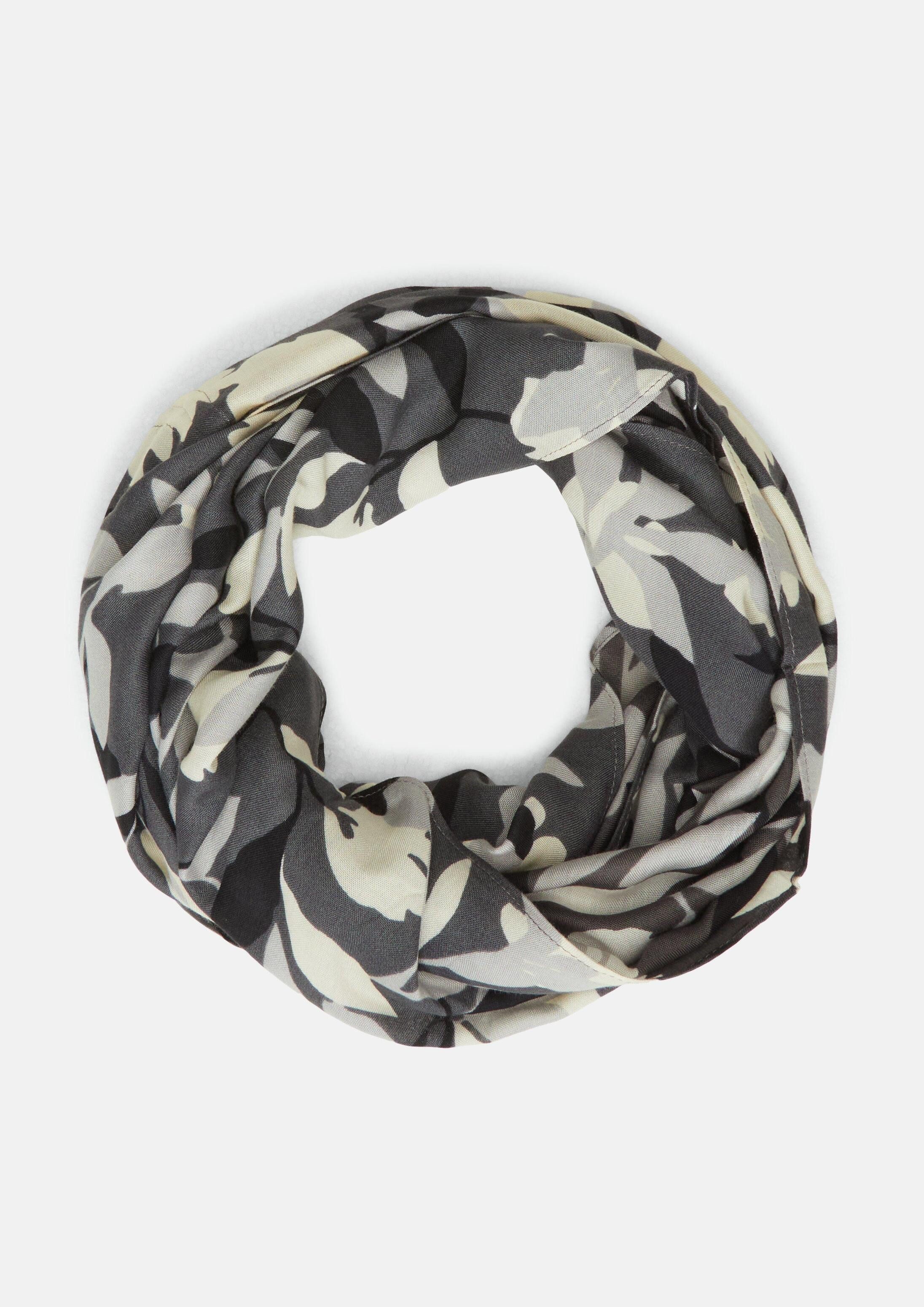 s.Oliver Loop Snood, Snood mit All-over-Print und floralem Muster