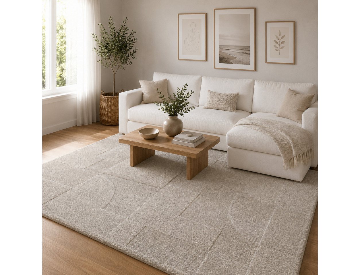 Pergamon Hochflor-Teppich Designer Teppich Nosy Modern, Rechteckig, Höhe: 13 mm